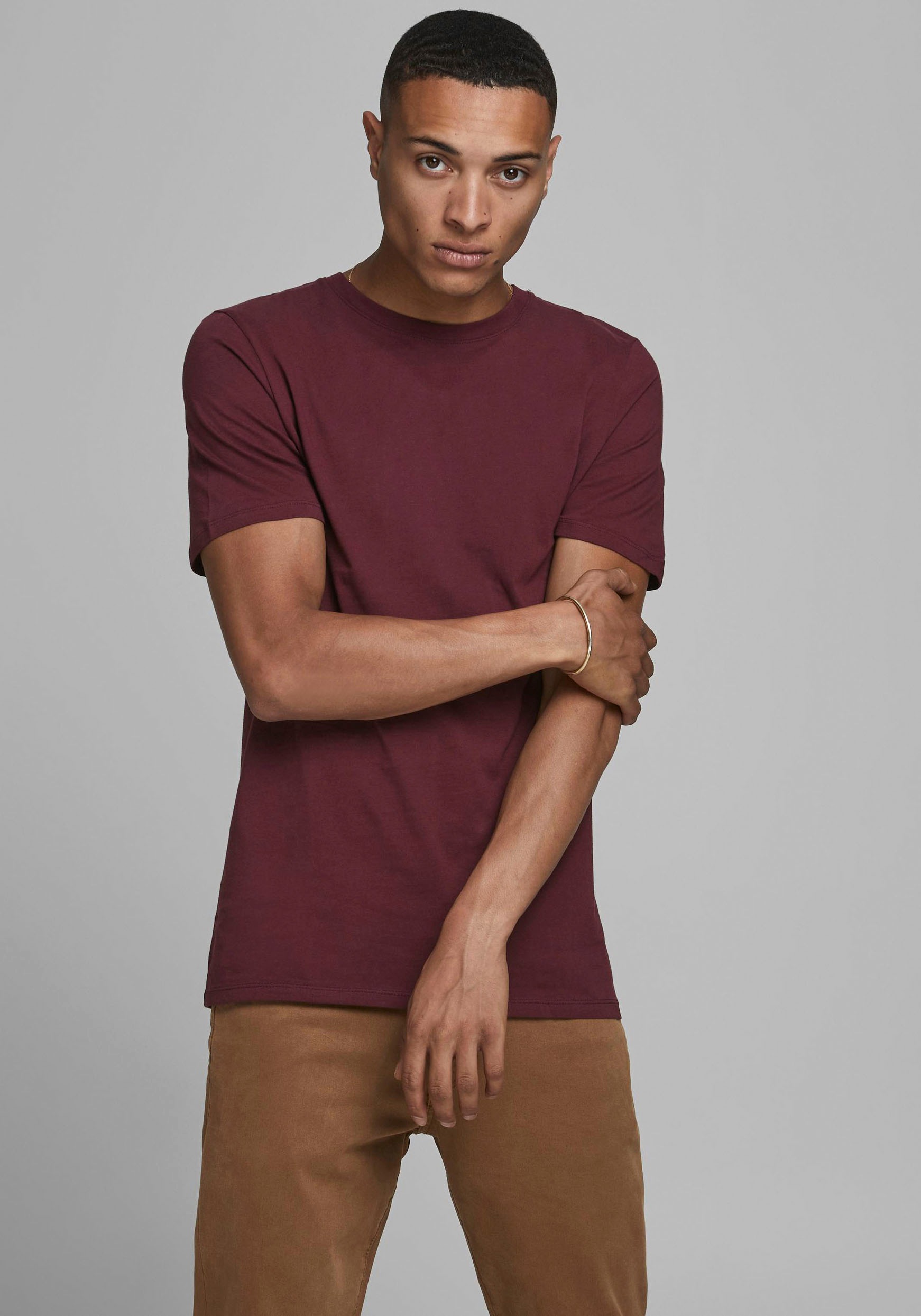 Jack & Jones Rundhalsshirt "JJEORGANIC BASIC TEE SS O-NECK NOOS"