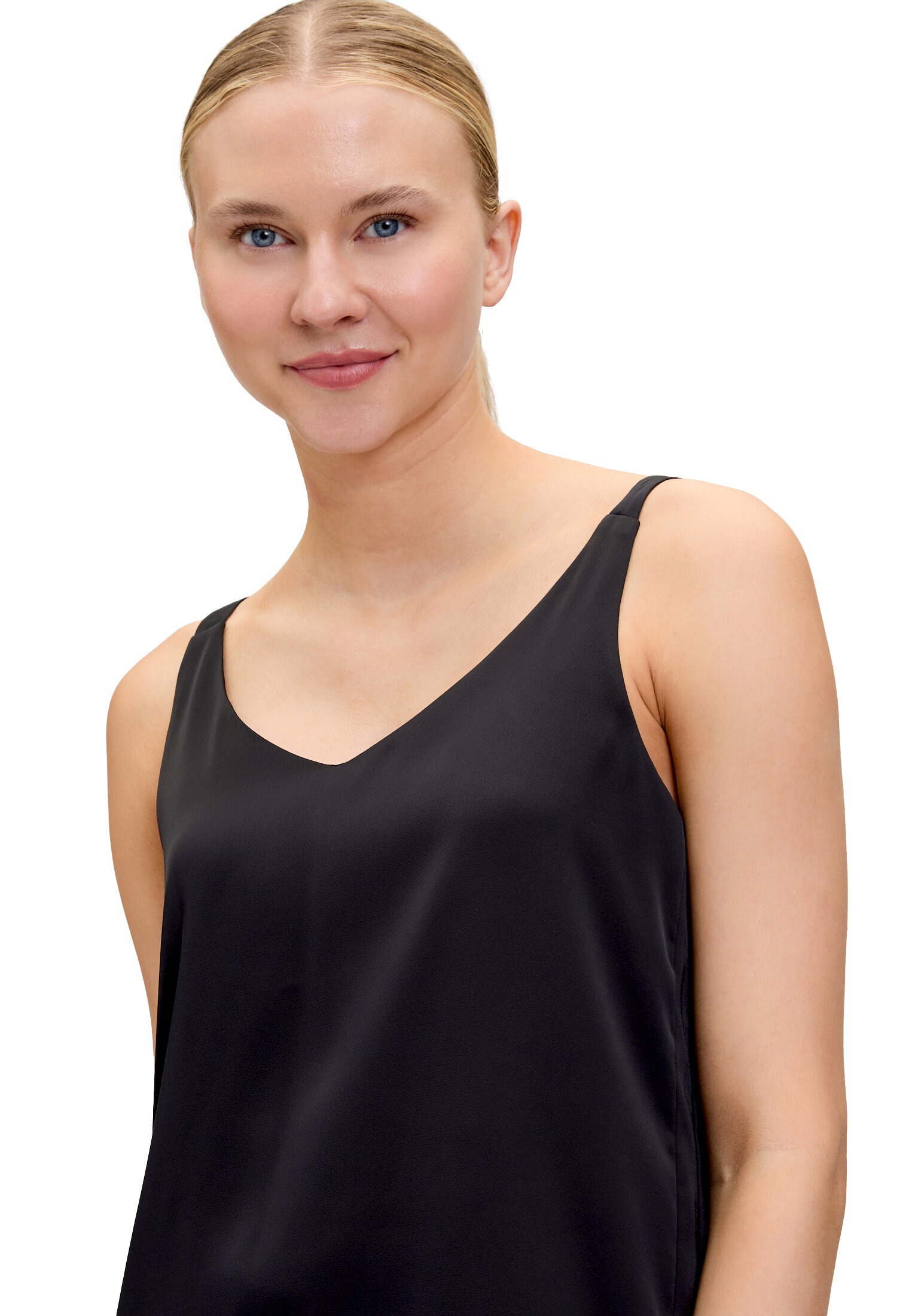 Vera Mont Satinbluse »Damen mit V-Ausschnitt«