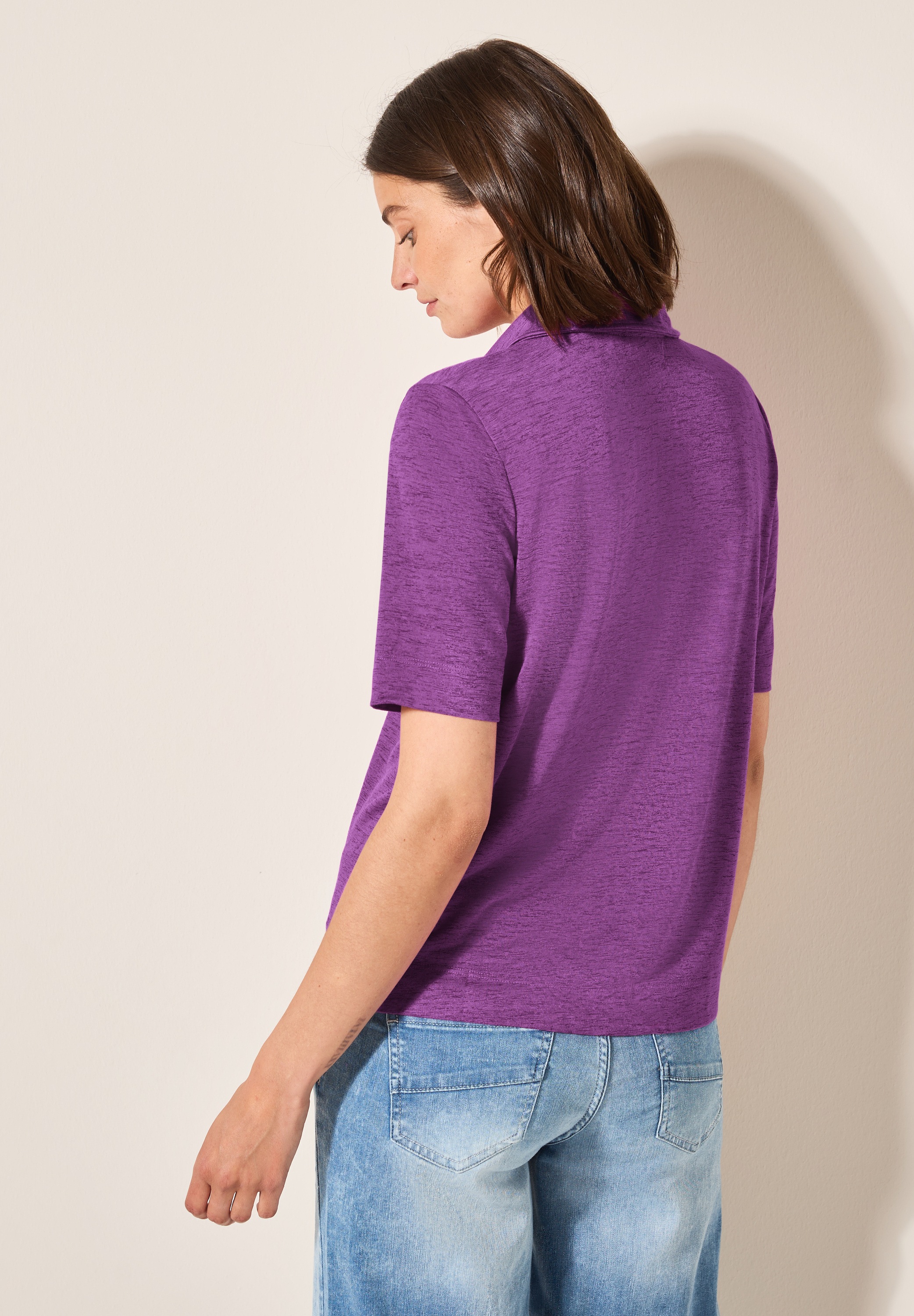 Cecil Poloshirt, aus softem Materialmix günstig online kaufen
