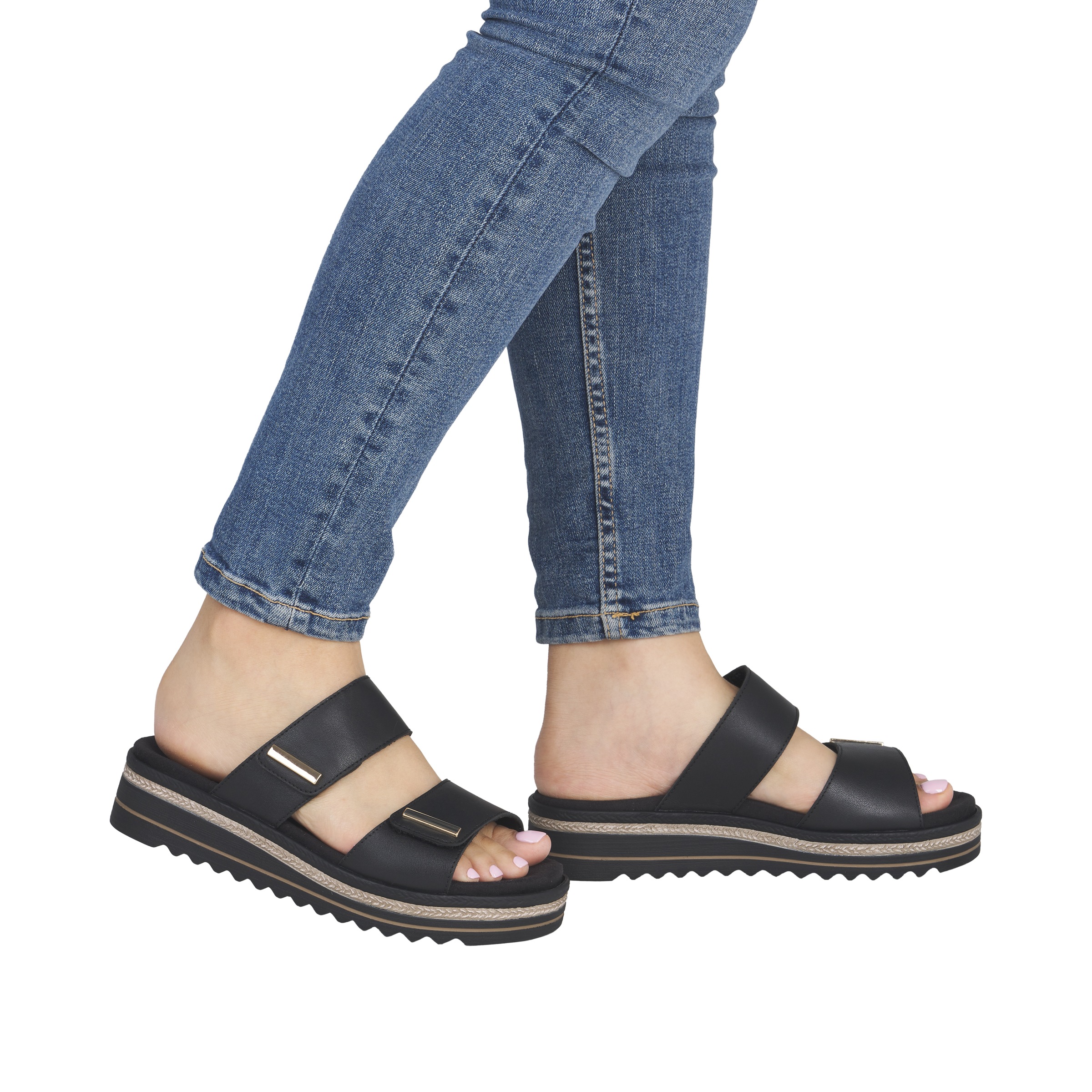 Remonte Pantolette  Sommerschuh, Hausschuh, Plateauschuh mit Softfußbett