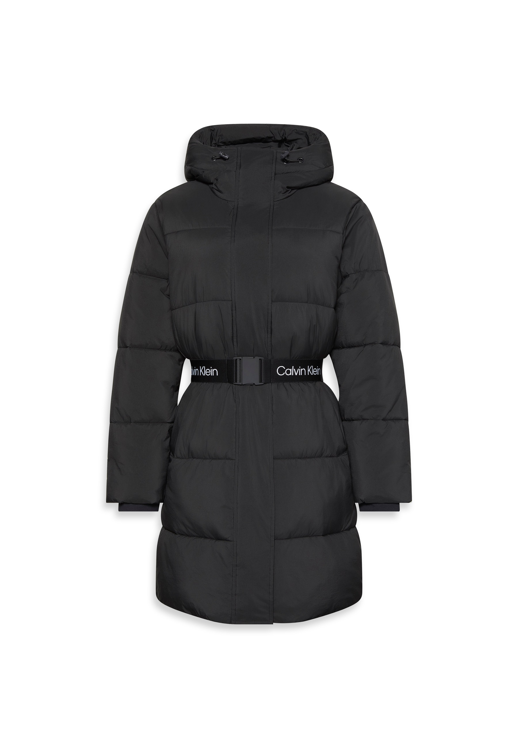 Thumbnail - Calvin Klein Jeans Steppmantel "BELTED MIDWEIGHT LONG PUFFER" Mit Rundhalsausschnitt, regular fit