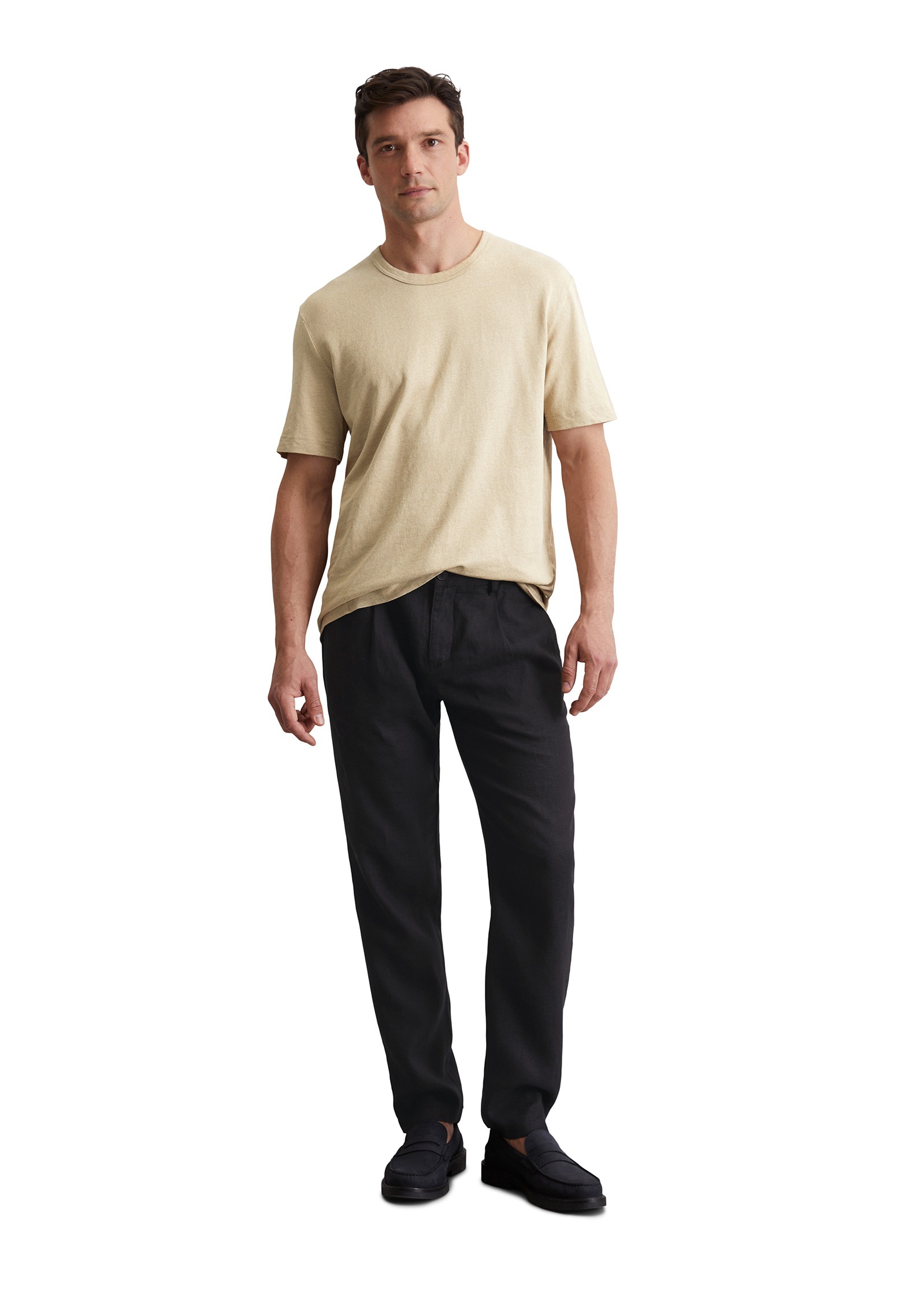 Marc O'Polo T-Shirt »aus Leinen mit Bio-Baumwolle«