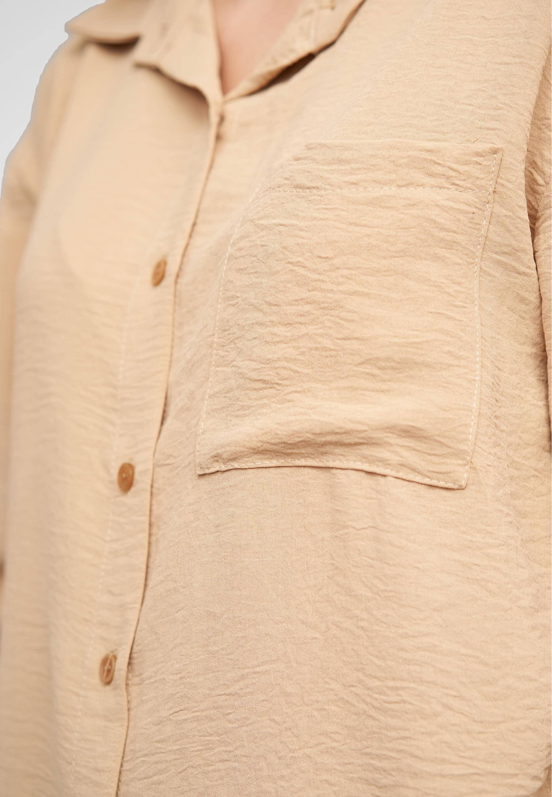 CLOUD 5IVE Langarmhemd »CLOUD 5IVE Oversized Turn-Up Bluse mit Knopfleiste«