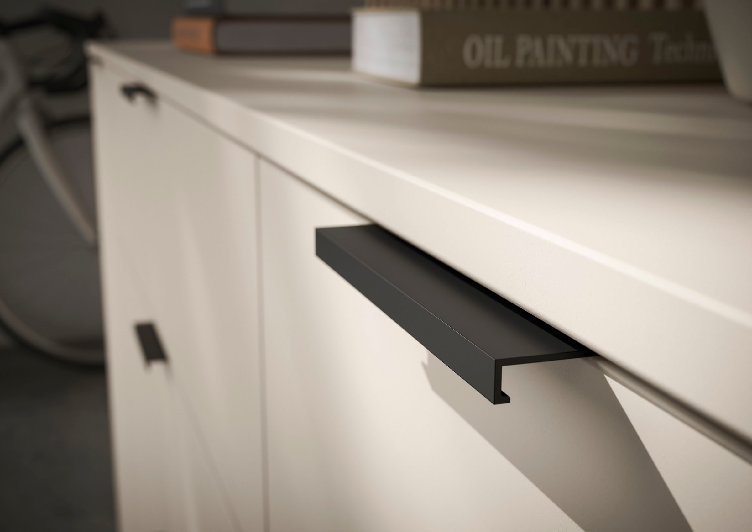 HBZ Sideboard »Linz Kommode, BxHxT 180x90x40cm«, (1 St.), Breite 180cm,Lip-Griff, Melaminbeschichtung