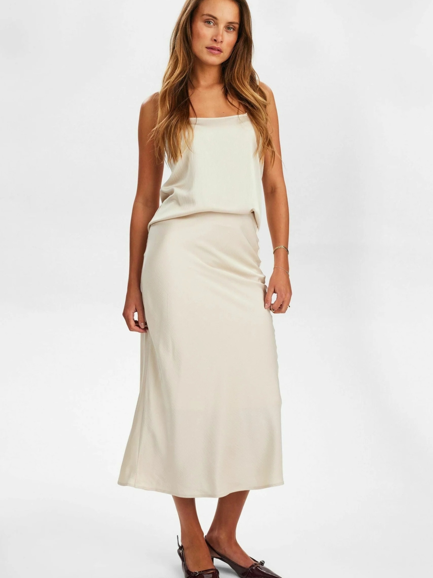 nümph Midirock "Nümph Skirt NUIVORY" günstig online kaufen