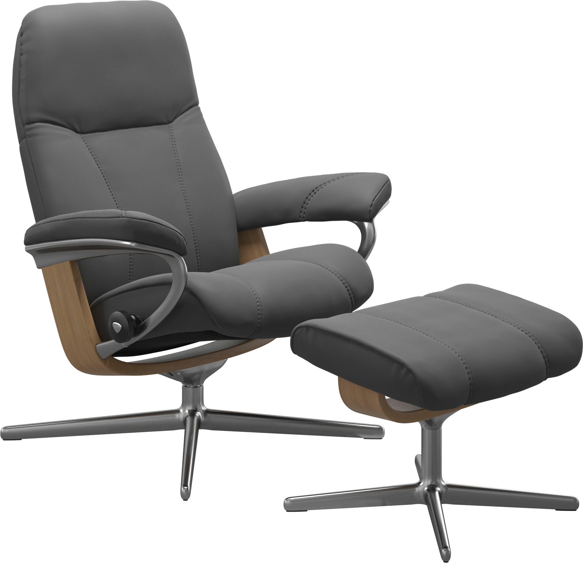 Stressless Relaxsessel "Consul" mit Cross Base, Größe S, M & L, Holzakzent günstig online kaufen