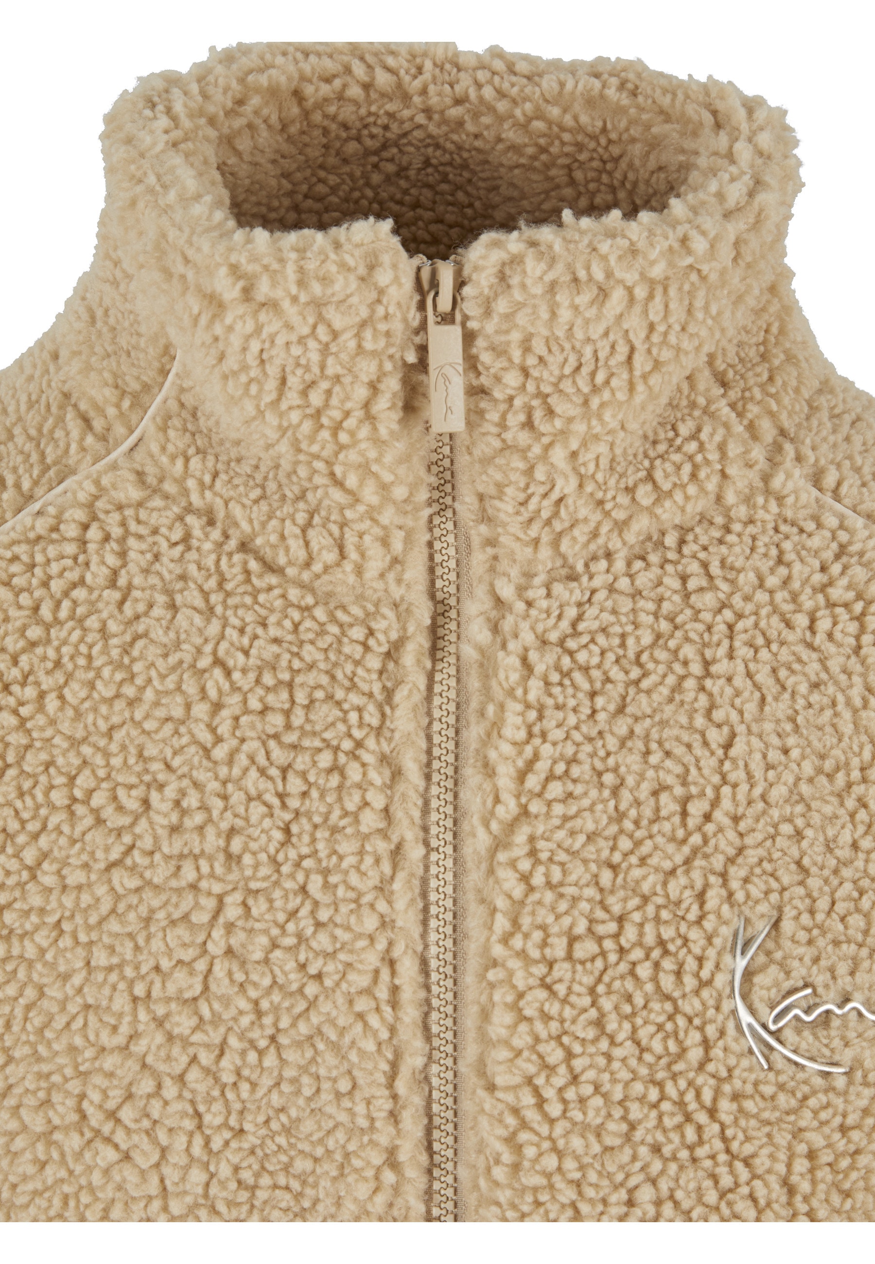 Karl Kani Allwetterjacke »Karl Kani Karl Kani Metal Signature Teddy Jacket« 1 Stk. tlg. ohne Kapuze