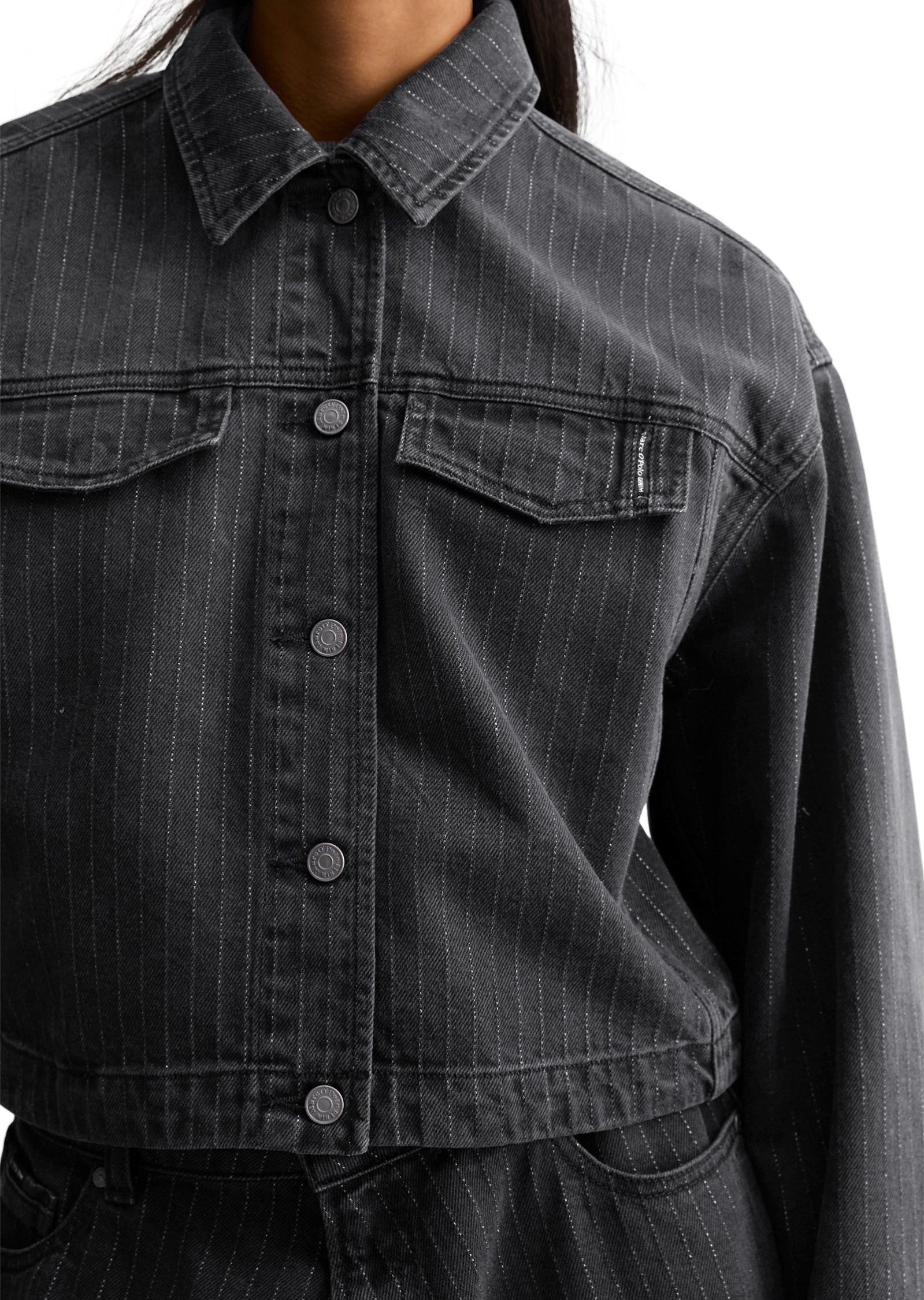 Marc O'Polo DENIM Jeansjacke »aus Organic Cotton Stretch« ohne Kapuze