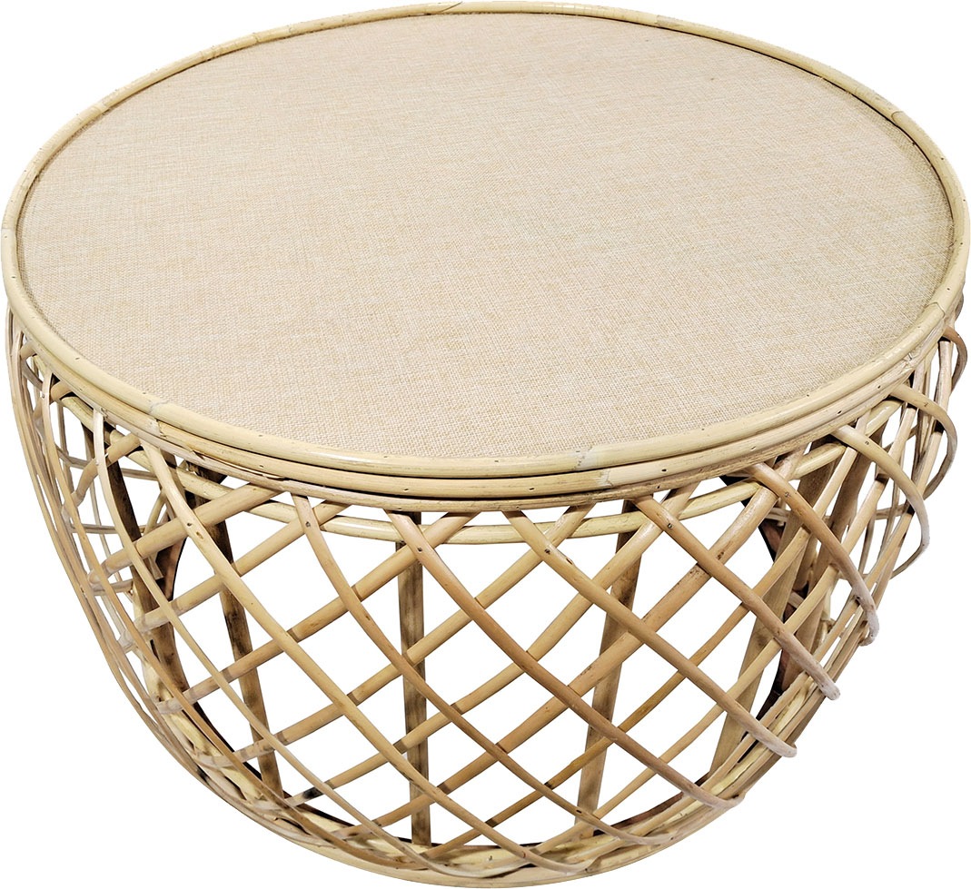 Thumbnail - Kayoom Beistelltisch "Rattan Tisch Massa 125, Beistelltisch mit Hingucker-Qualität" 1 Stk. tlg. Bohostyle, Handgemacht, ...