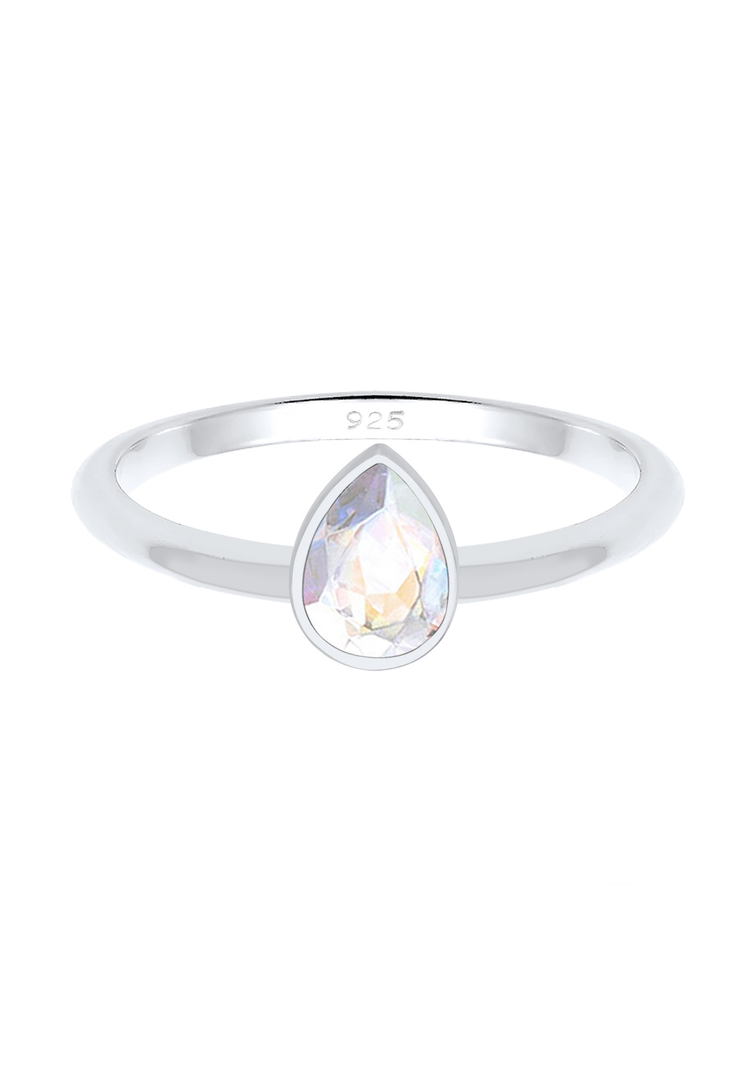 Elli Verlobungsring »Tropfen Kristalle Elegant 925 Silber«