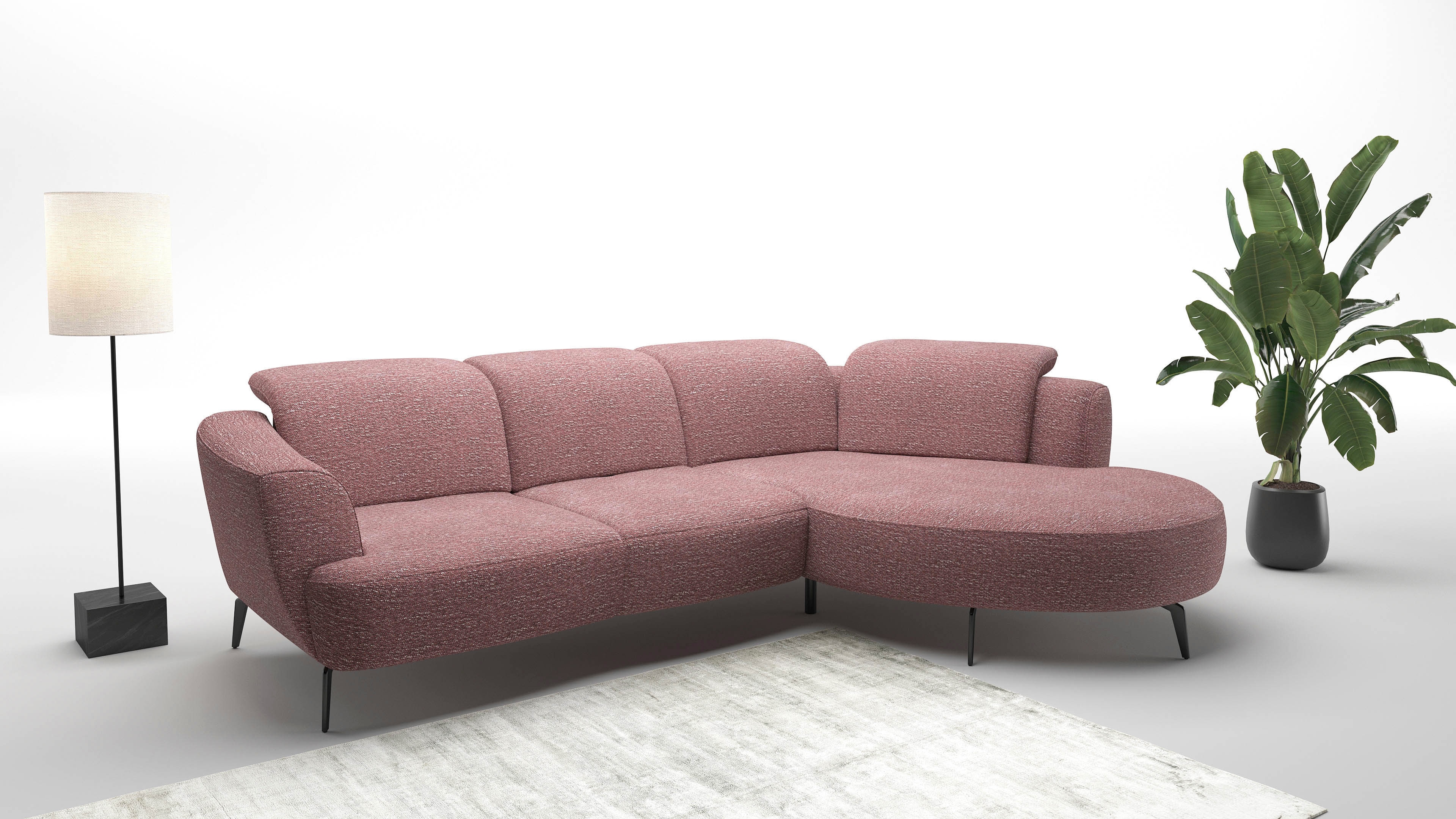 sit&more Ecksofa "Zoe" ink.Sitztiefenverstellung, wahlweise mit Kopfteilverstellung