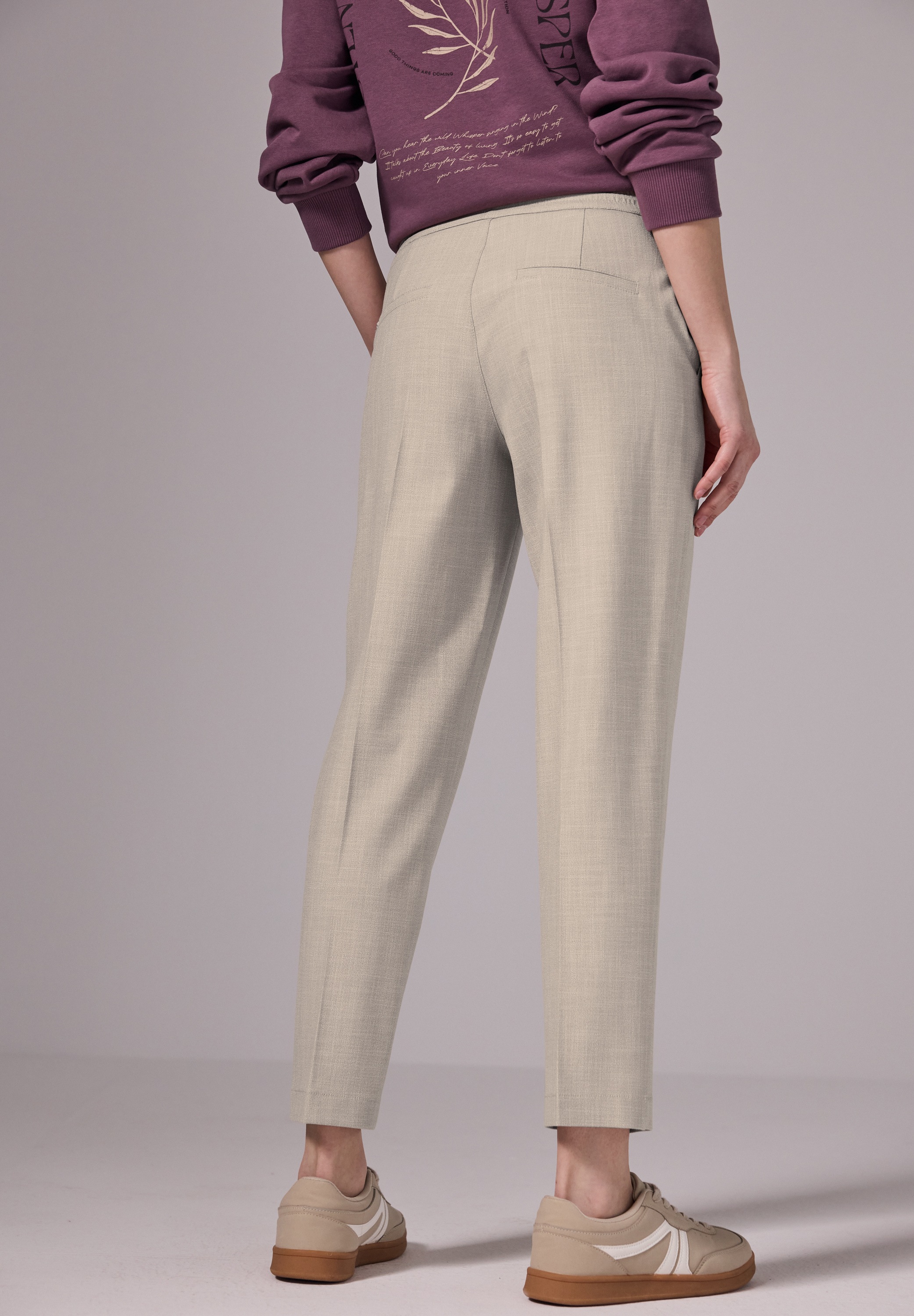 STREET ONE STUDIO Jogger Pants, Elastikbund mit Tunnelzug günstig online kaufen