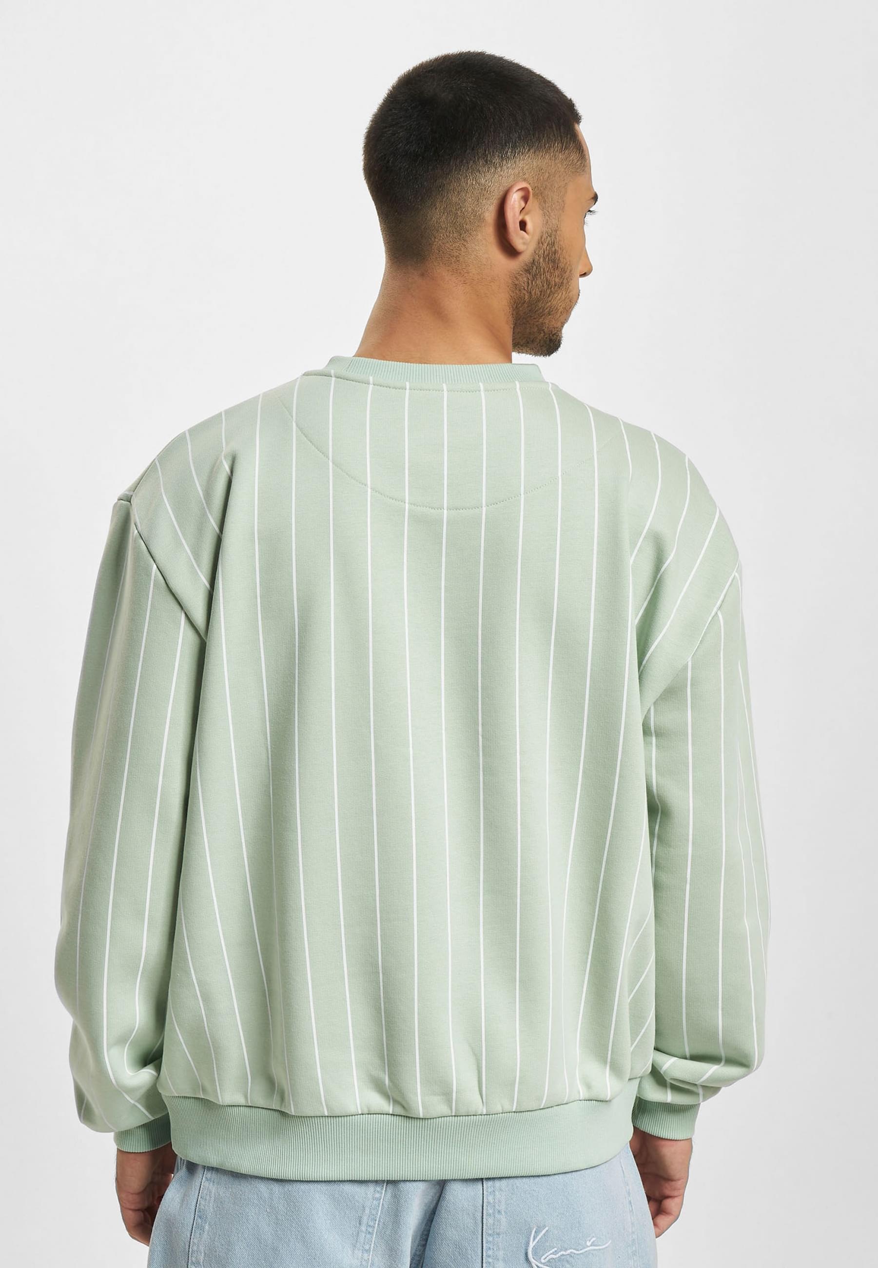 Karl Kani Rundhalspullover »Karl Kani Herren KM232-022-1 KK Small Signature Pinstripe Crew«, (1 tlg.)