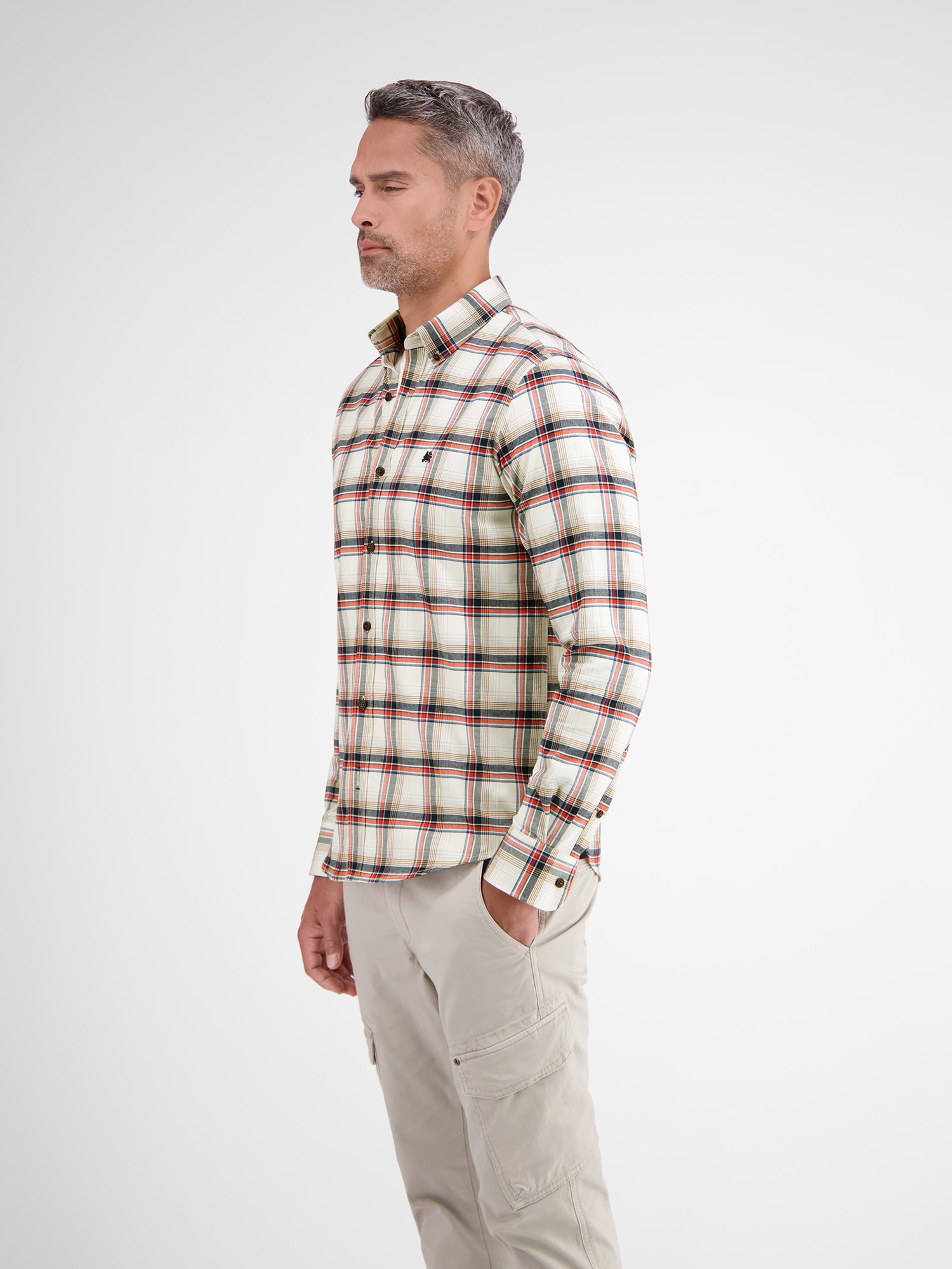 LERROS Langarmhemd »LERROS Langarmhemd, BIG FLANNELCHECK«