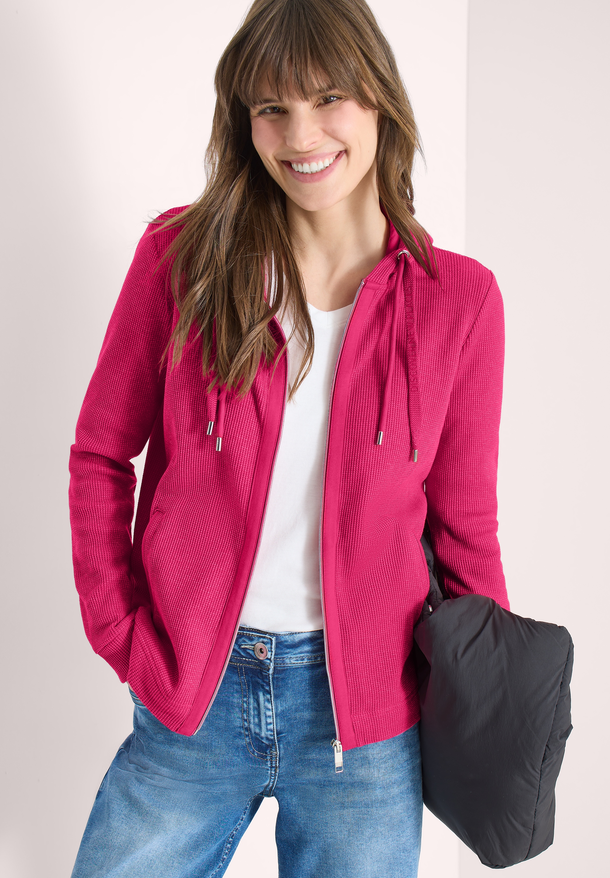 Cecil Sweatjacke mit Kapuze