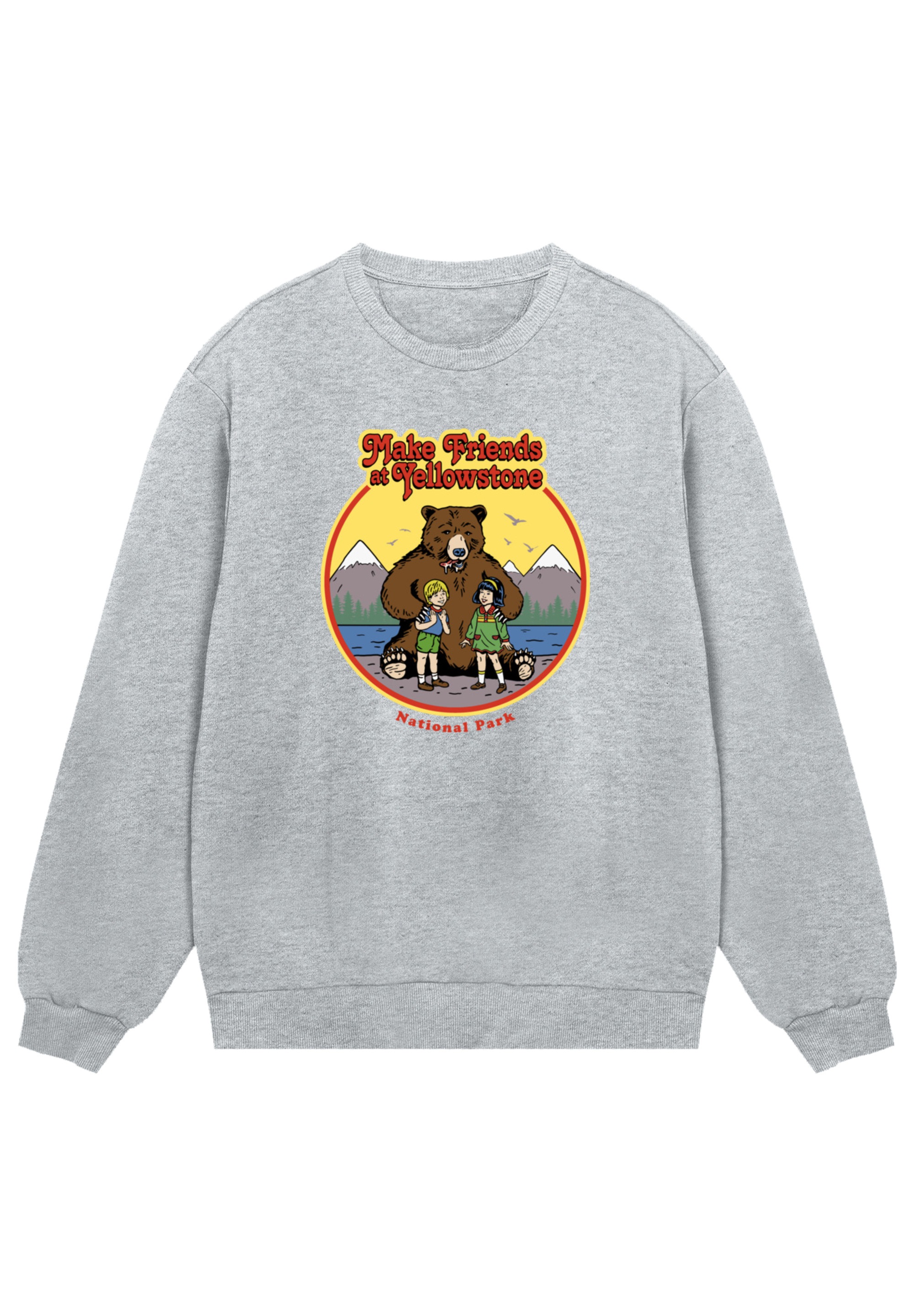 F4NT4STIC Sweatshirt "US National Parks Make Friends At Yellowstone", Premi günstig online kaufen