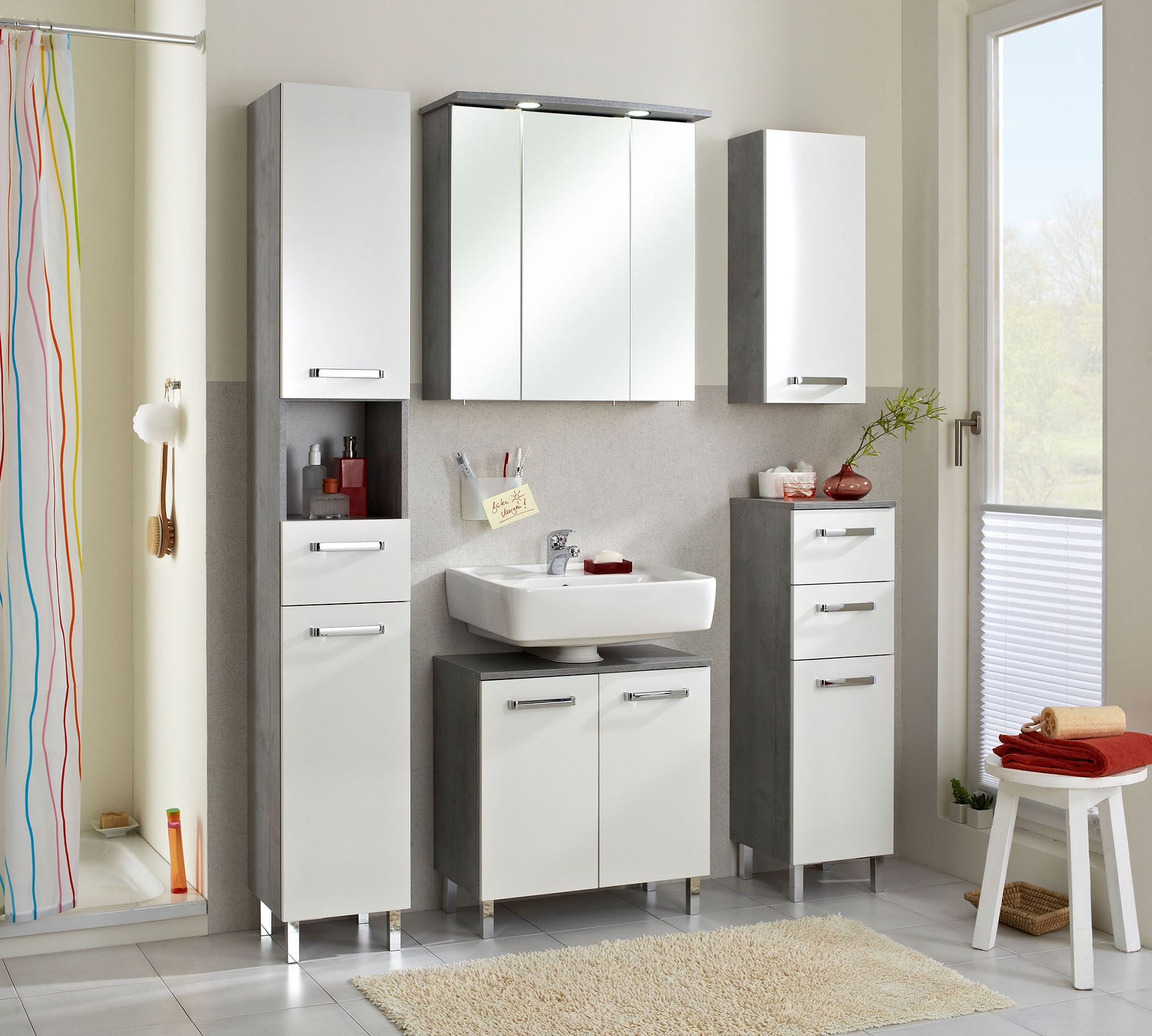 Saphir Spiegelschrank »mit 2 LED-Strahler«