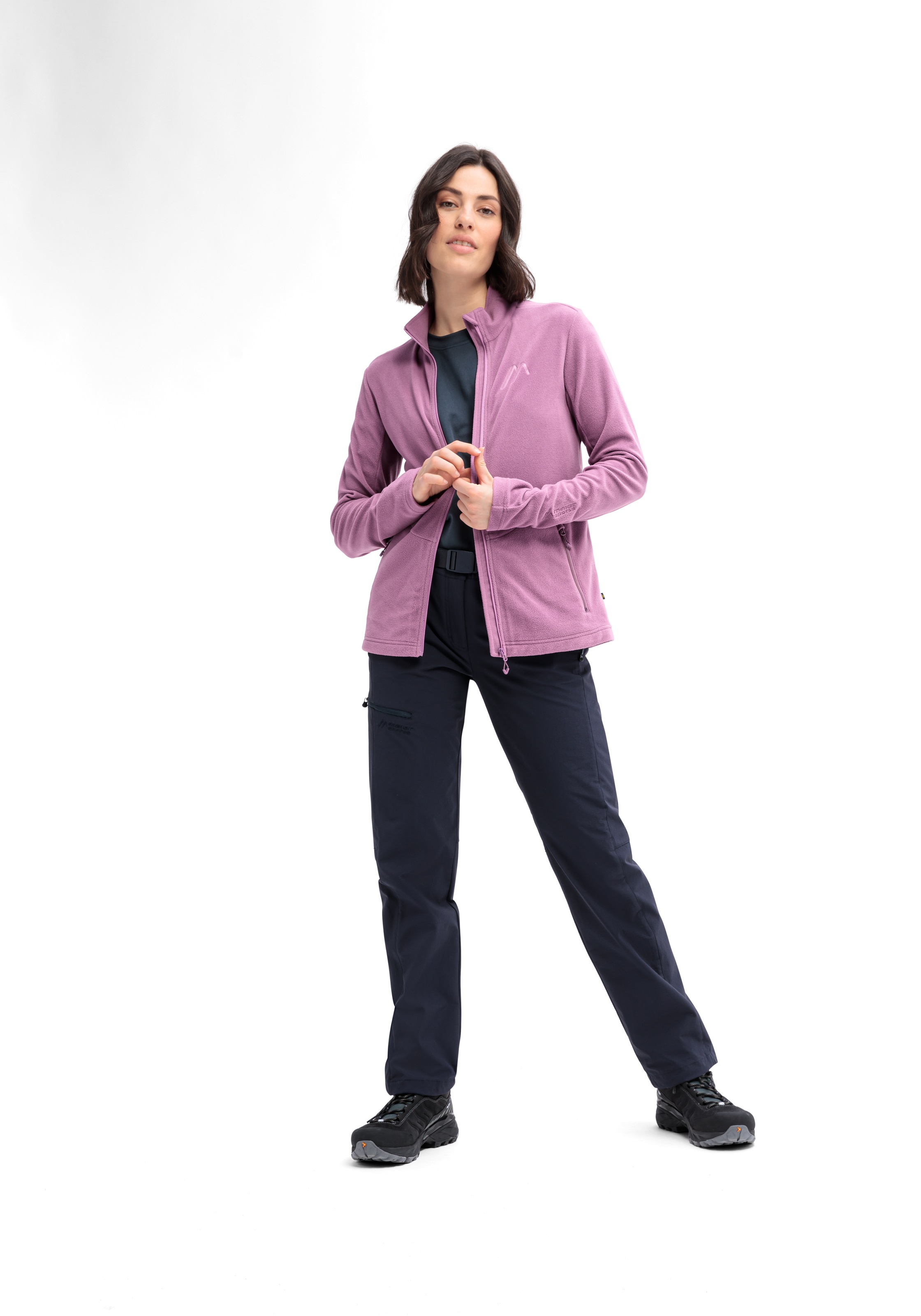Maier Sports Fleecejacke »Denise Jacket W«, Damen Midlayer, atmungsaktiv schnelltrocknend, Full-Zip, Regular fit