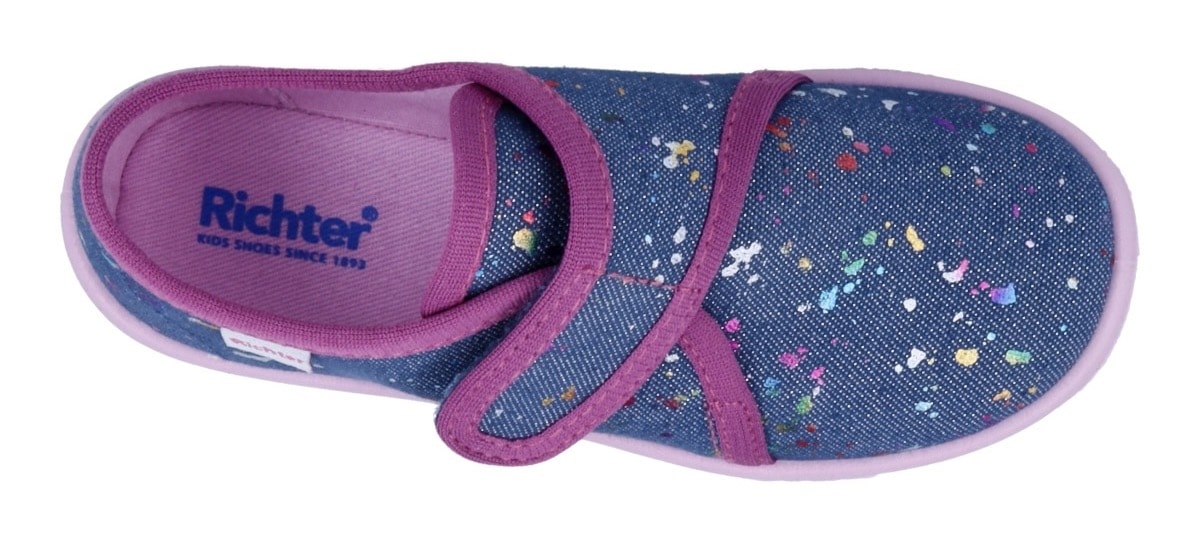 Richter Hausschuh »Mia WMS: Mittel«, Kindergartenschuhe mit WMS, Größenschablone zum Download