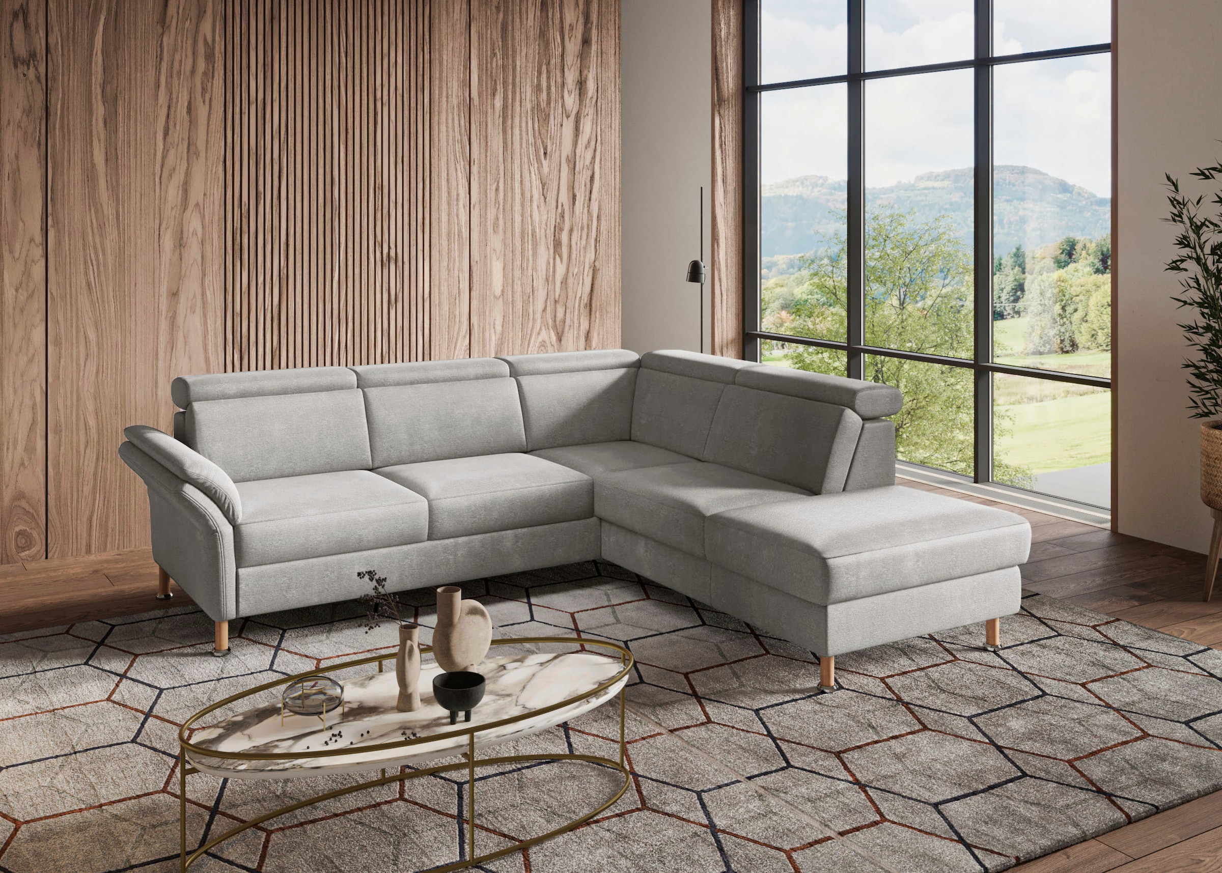Home affaire Ecksofa »Calypso L-Form«, mit Relaxfunktion motorisch im Sofa 2,5- Sitzer