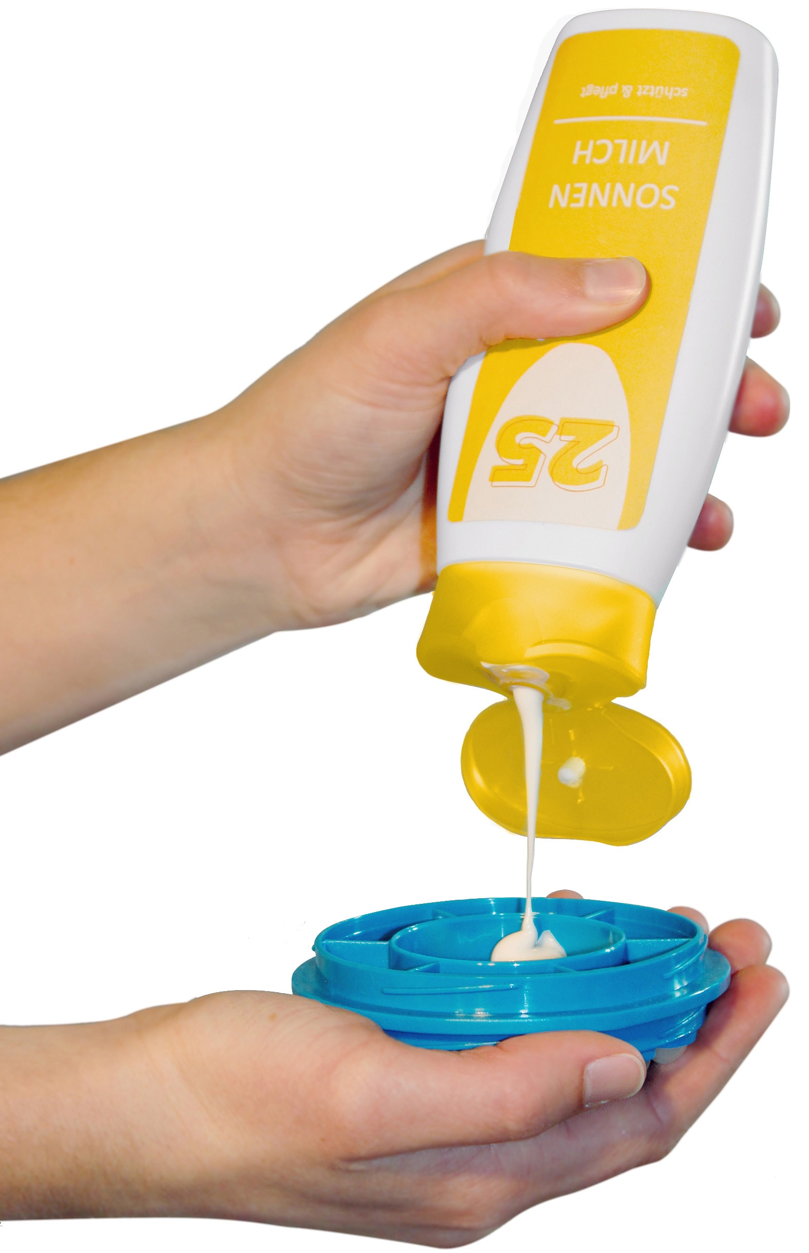 Hydas Rückencremer »Set mit Creme-, Schwamm- und Sisalaufsatz: rundum gepflegte Haut«, (Set, 4 tlg., mit verschieden Aufsätzen), Für Bodylotion, Sonnencreme, Duschgel. Mit 4-fach teilbarem U-Griff