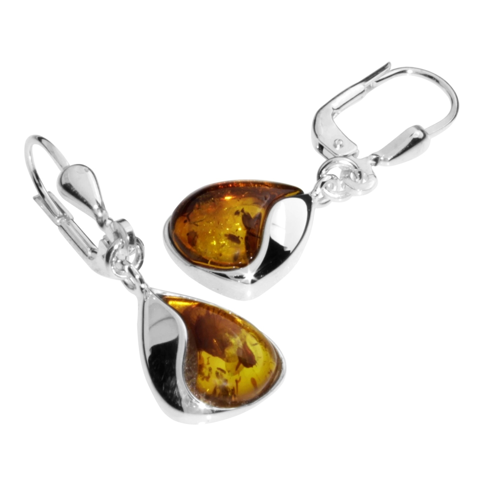 OSTSEE-SCHMUCK Paar Ohrhänger »- Jeska - Silber 925/000 - Bernstein«