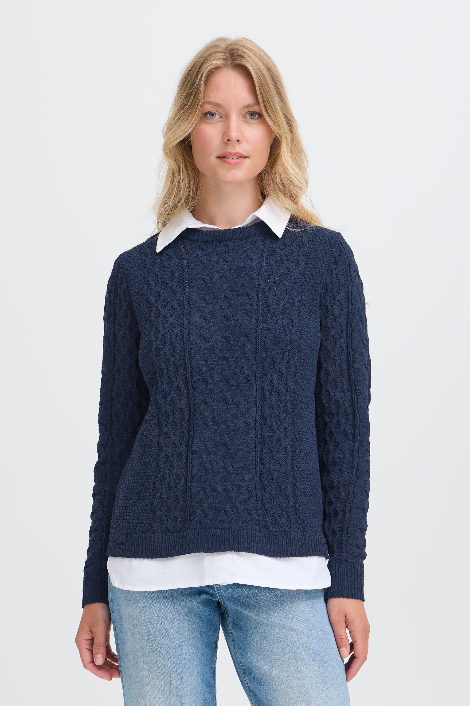 Thumbnail - OXMO Strickfleece-Pullover "Strickpullover OXFSANVI PU 1"