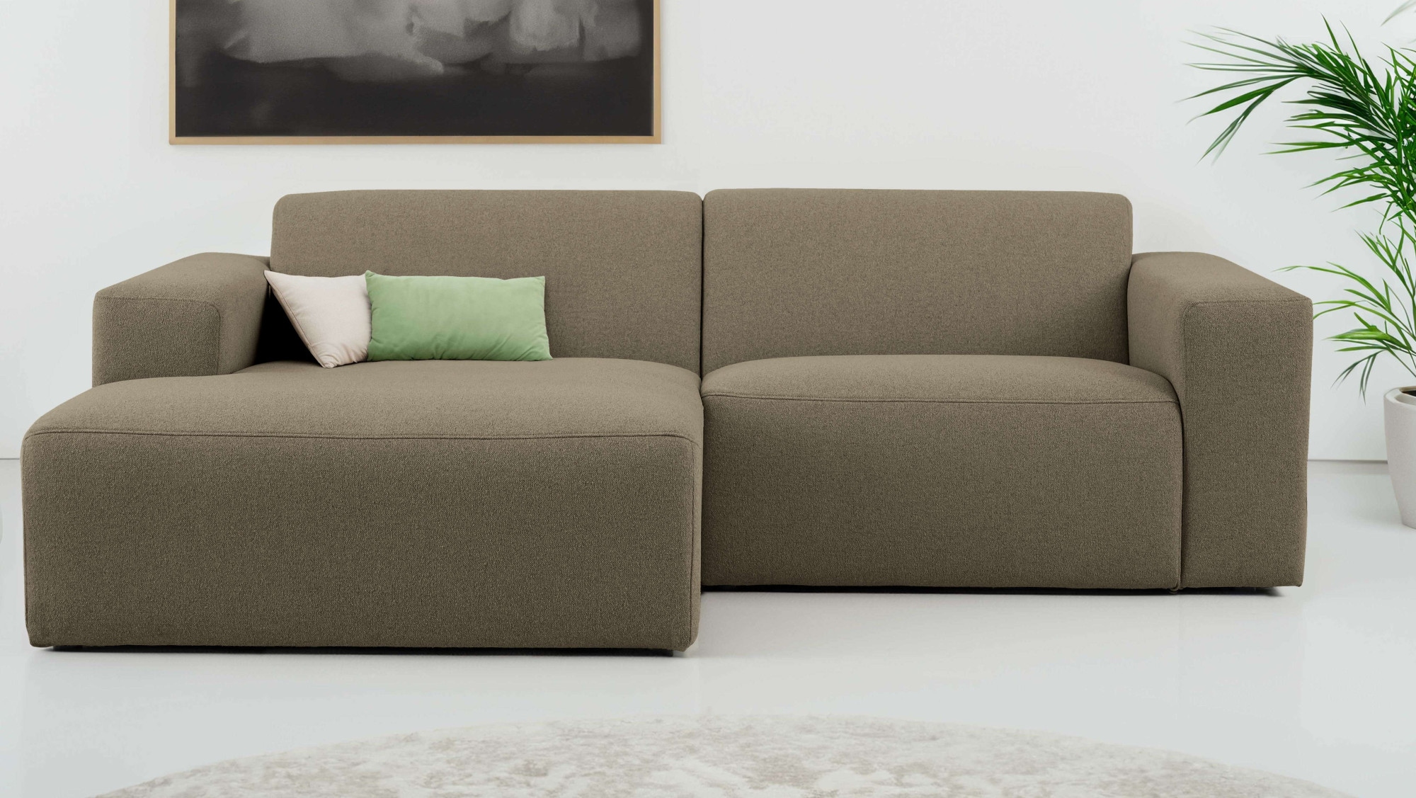 OTTO home Ecksofa "Koa, 228 cm, L-Form, Modulsofa in Cord, Chenille, Strukt günstig online kaufen