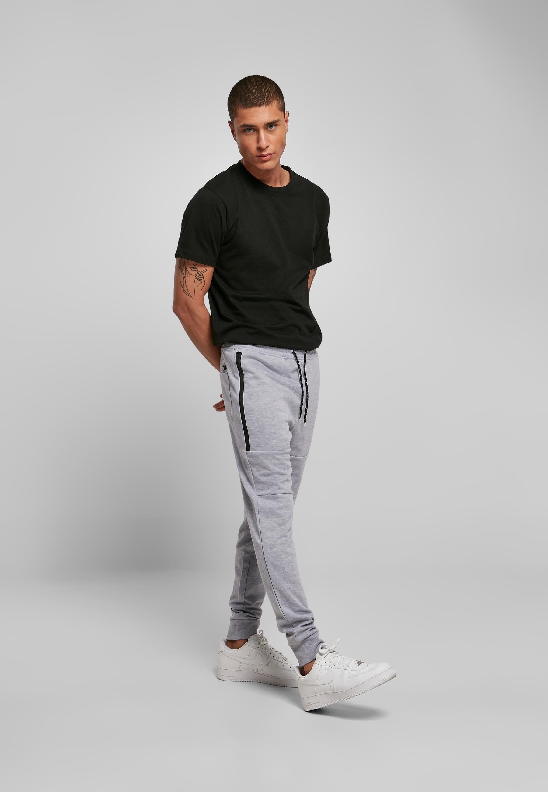 Southpole Stoffhose »Southpole Herren Side Zipper Tech Fleece Jogger«, (1 tlg.)