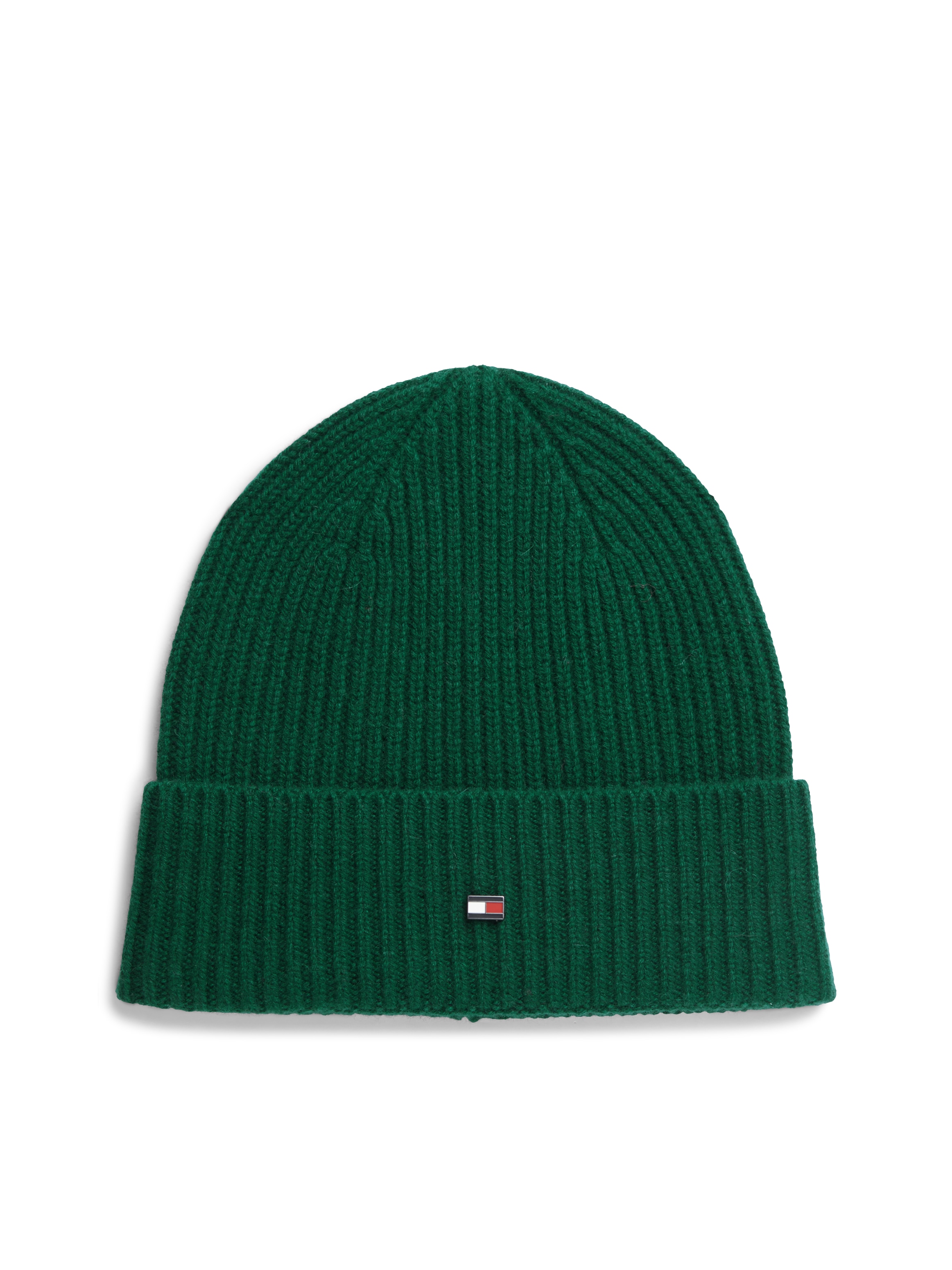 Tommy Hilfiger Strickmütze "FLAG CASHMERE BEANIE" One size mit Markenlogo