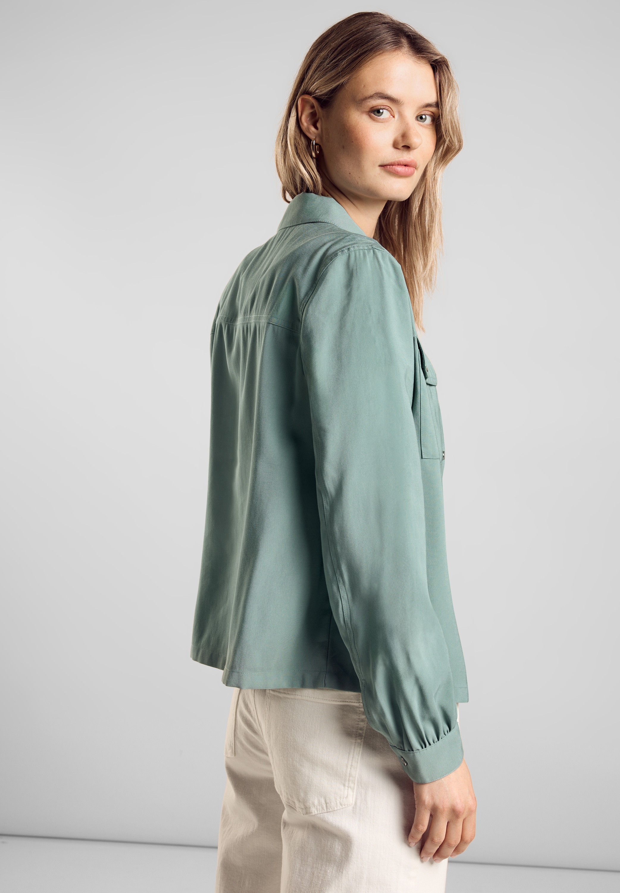 STREET ONE Blouson, ohne Kapuze, in angenehmen Materialmix