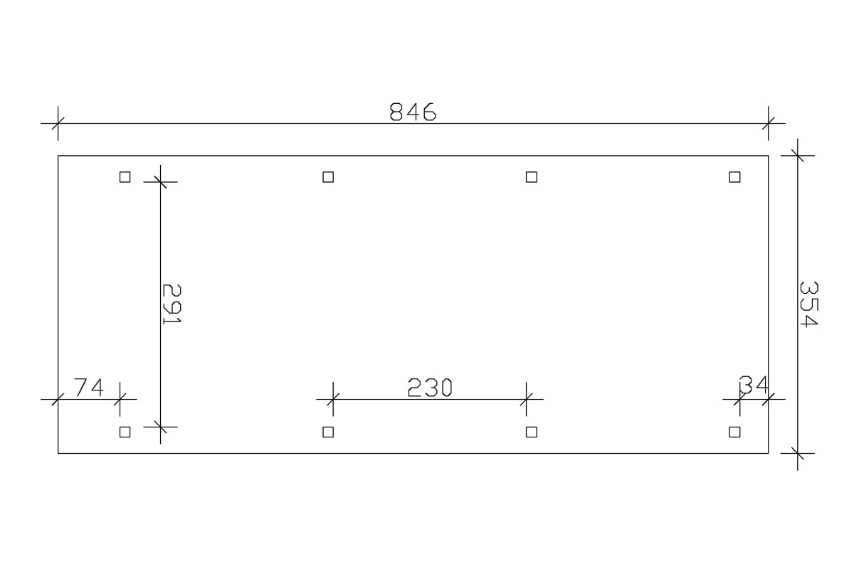 Skanholz Einzelcarport »Emsland«, 291 cm, dunkelgrau