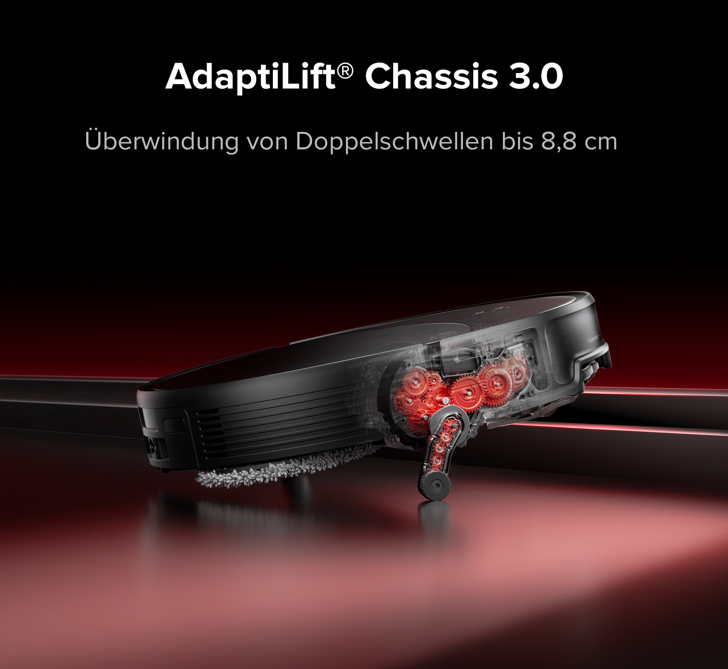 Roborock Saugroboter »mit Wischfunktion Saros 20X mit 36.000 Pa, 7,98cm flach, Mop‑Abnahme« überwindet 8,8 cm hohe Schwellen, StarSight 2.0 Navigationssystem