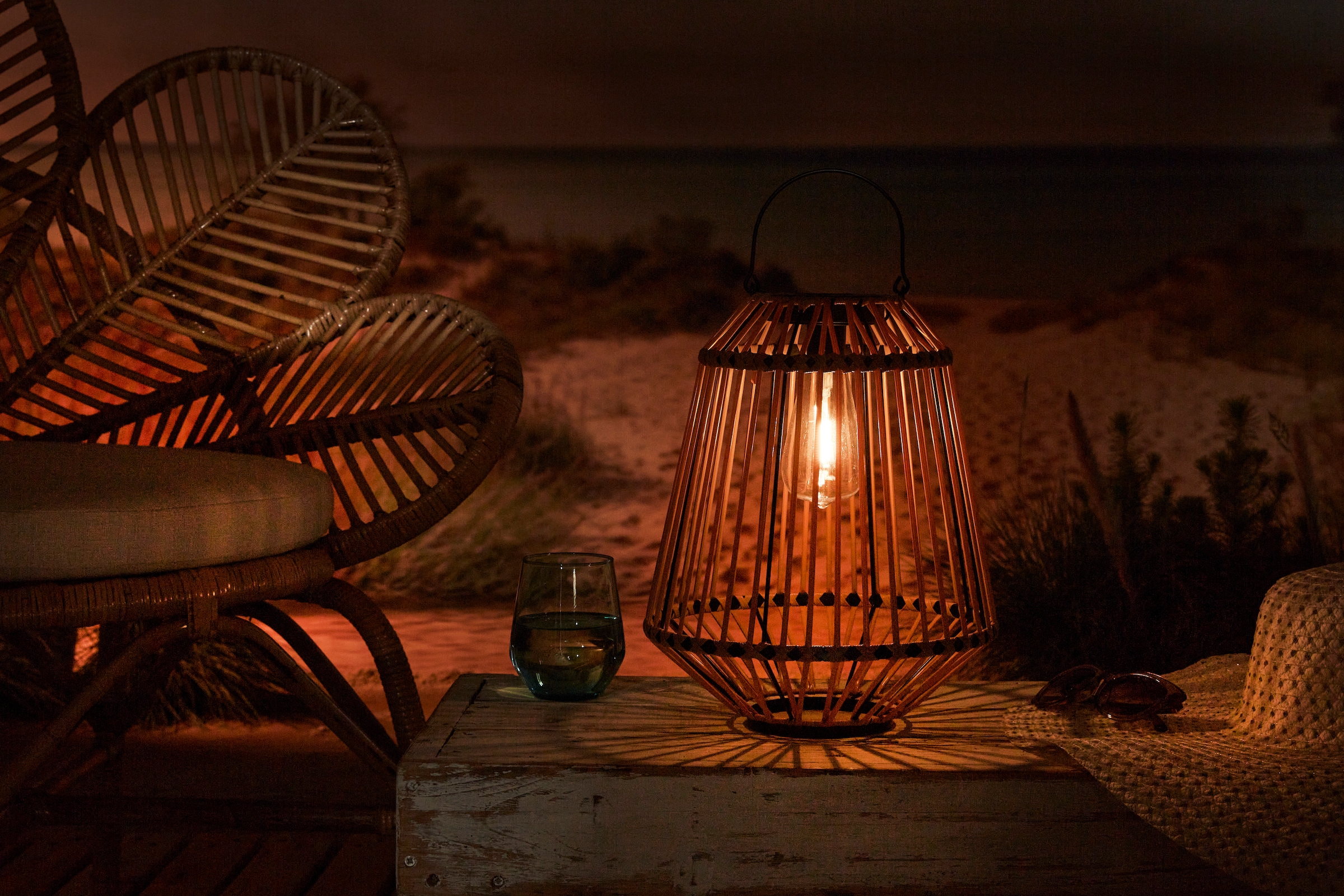 LUXFORM Außen-Tischleuchte »Solar-Tischlampe - Ibiza - LED - 15 Lumen«, Leuchtmittel LED-Modul | LED fest integriert, Solarbetrieben