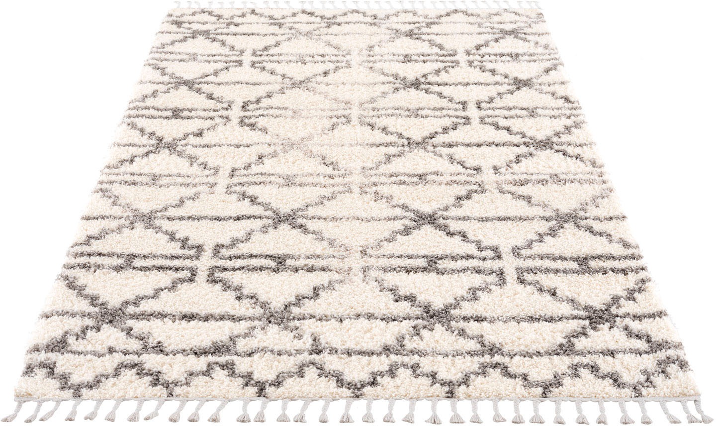 Carpet City Hochflor-Teppich "Pulpy 530" rechteckig 30 mm Höhe besonders we günstig online kaufen