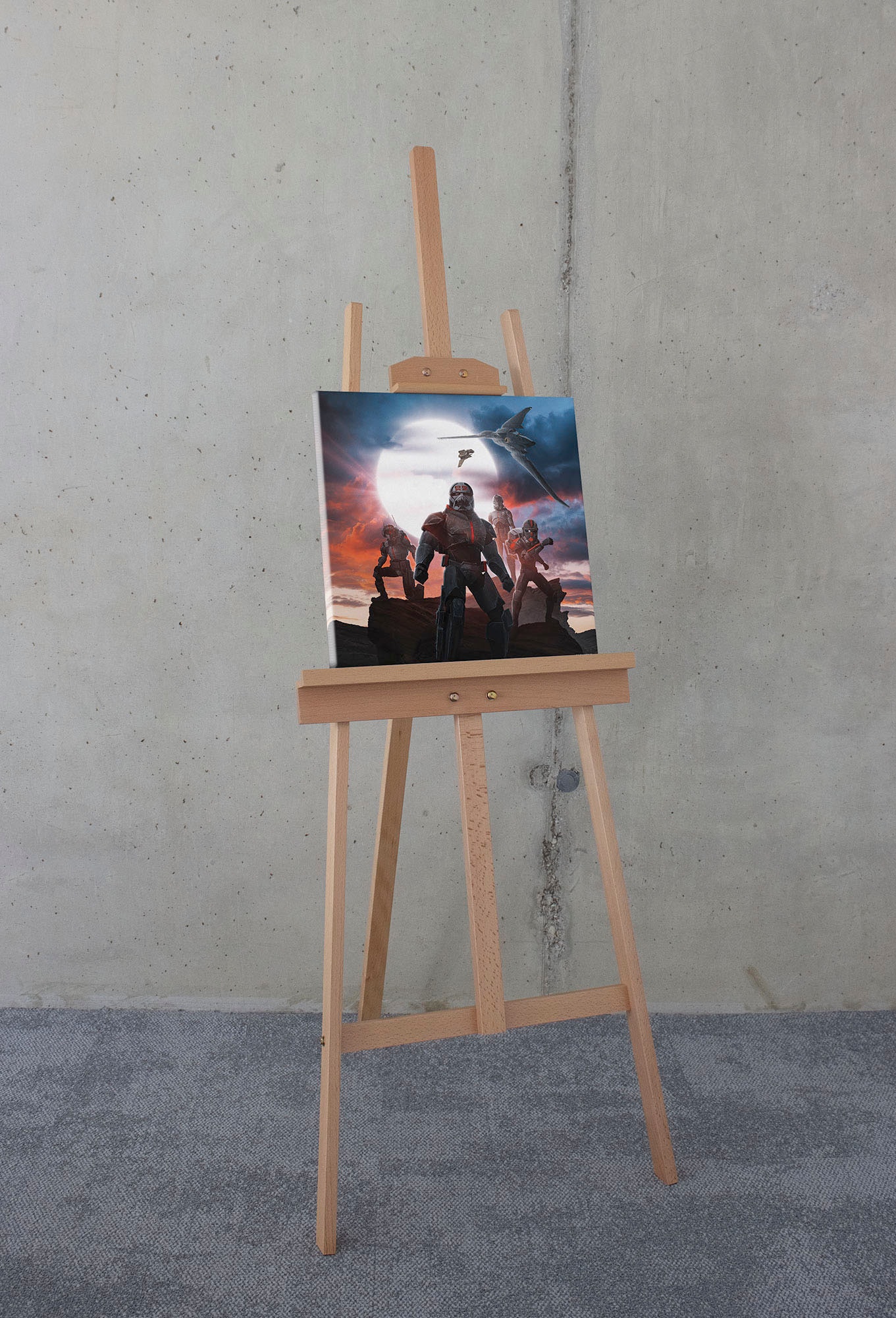 Komar Leinwandbild "Star Wars Bad Batch Strong Team - Größe 40 x 40 cm", Di günstig online kaufen