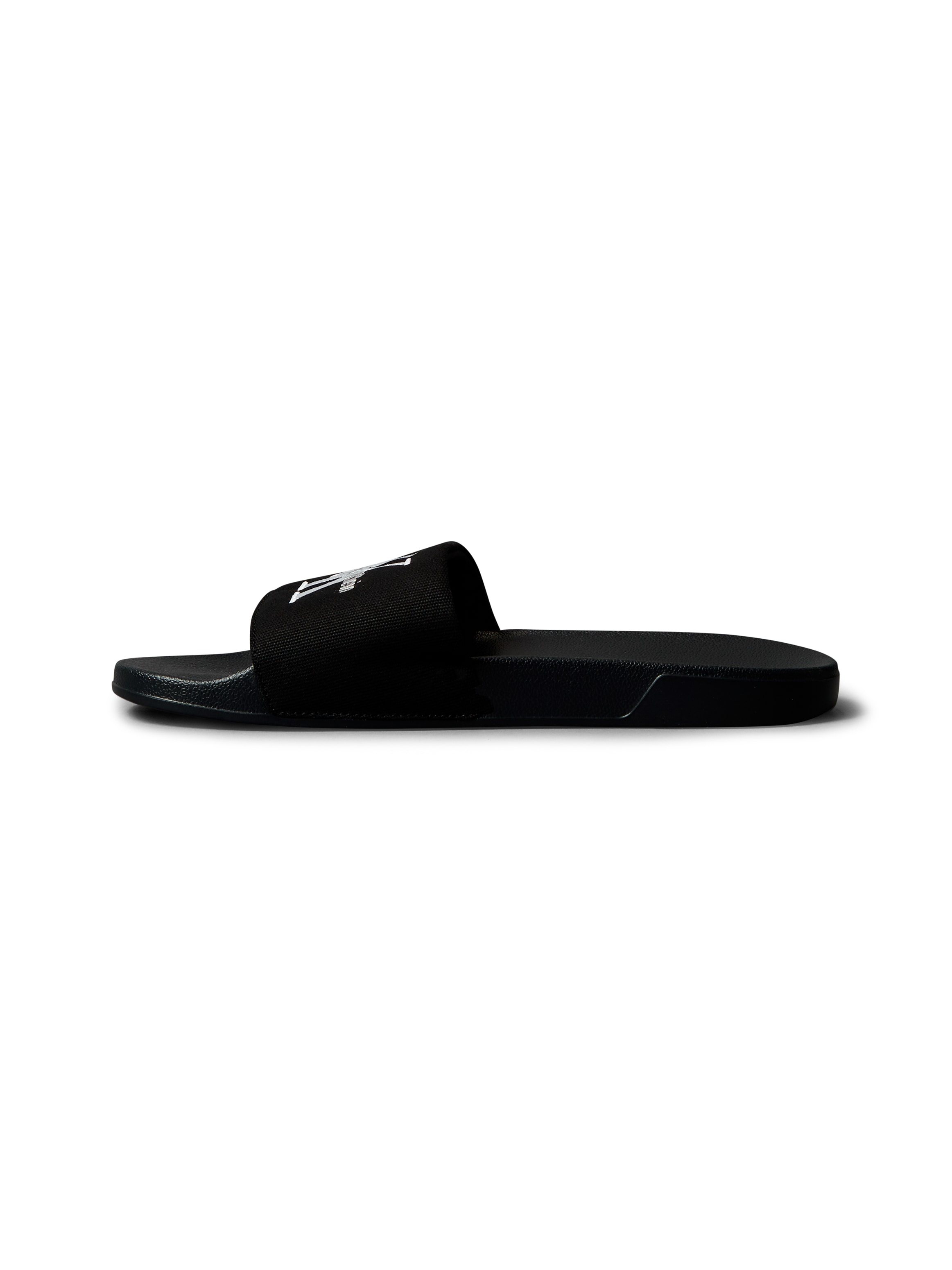 Calvin Klein Jeans Pantolette »ESS SLIDE CV«  Badeschuh, Flat, Poolslides mit Logoschriftzug -klein ausfallend