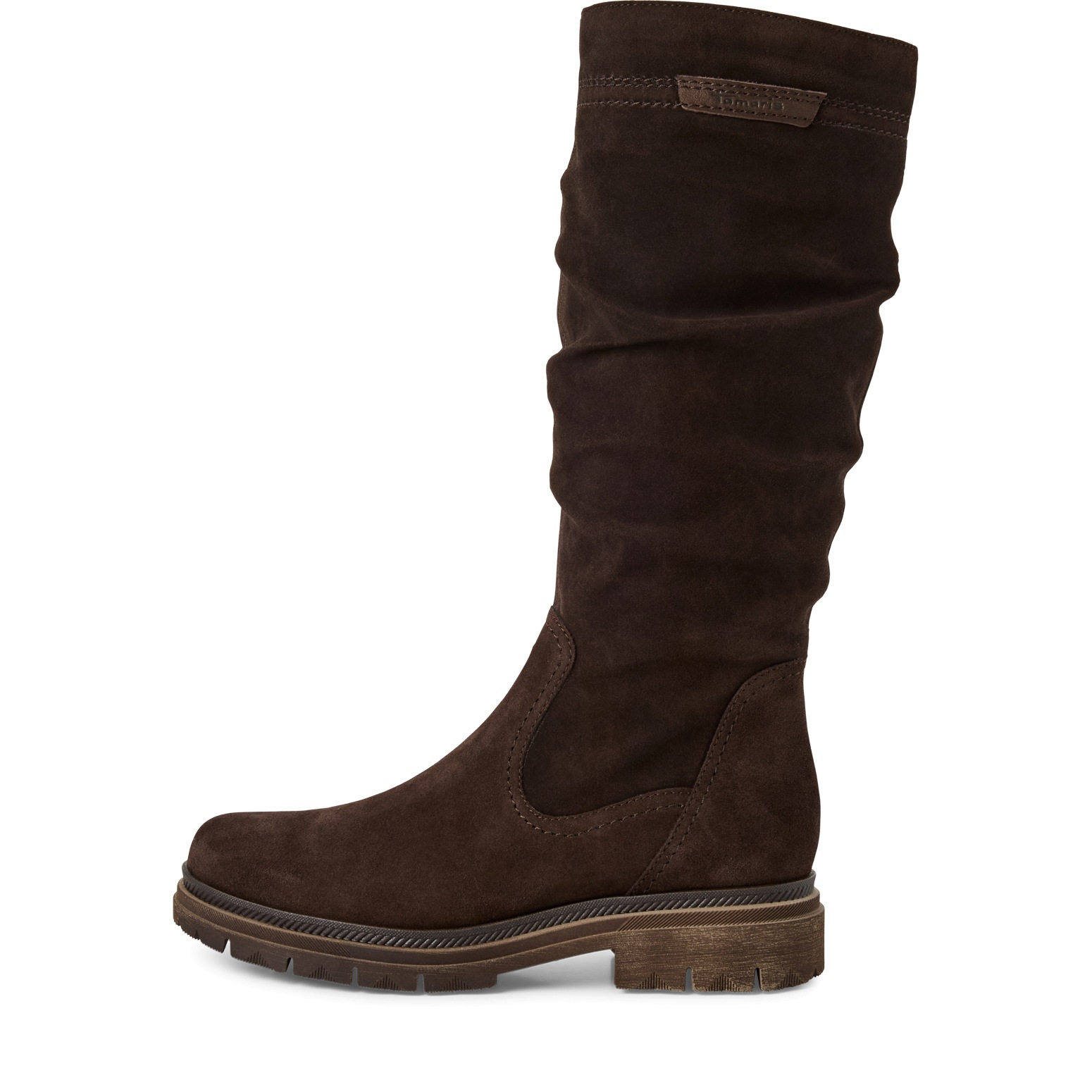 Tamaris Stiefel, Blockabsatz, Langschaftstiefel mit slouchy Falten am Schaft