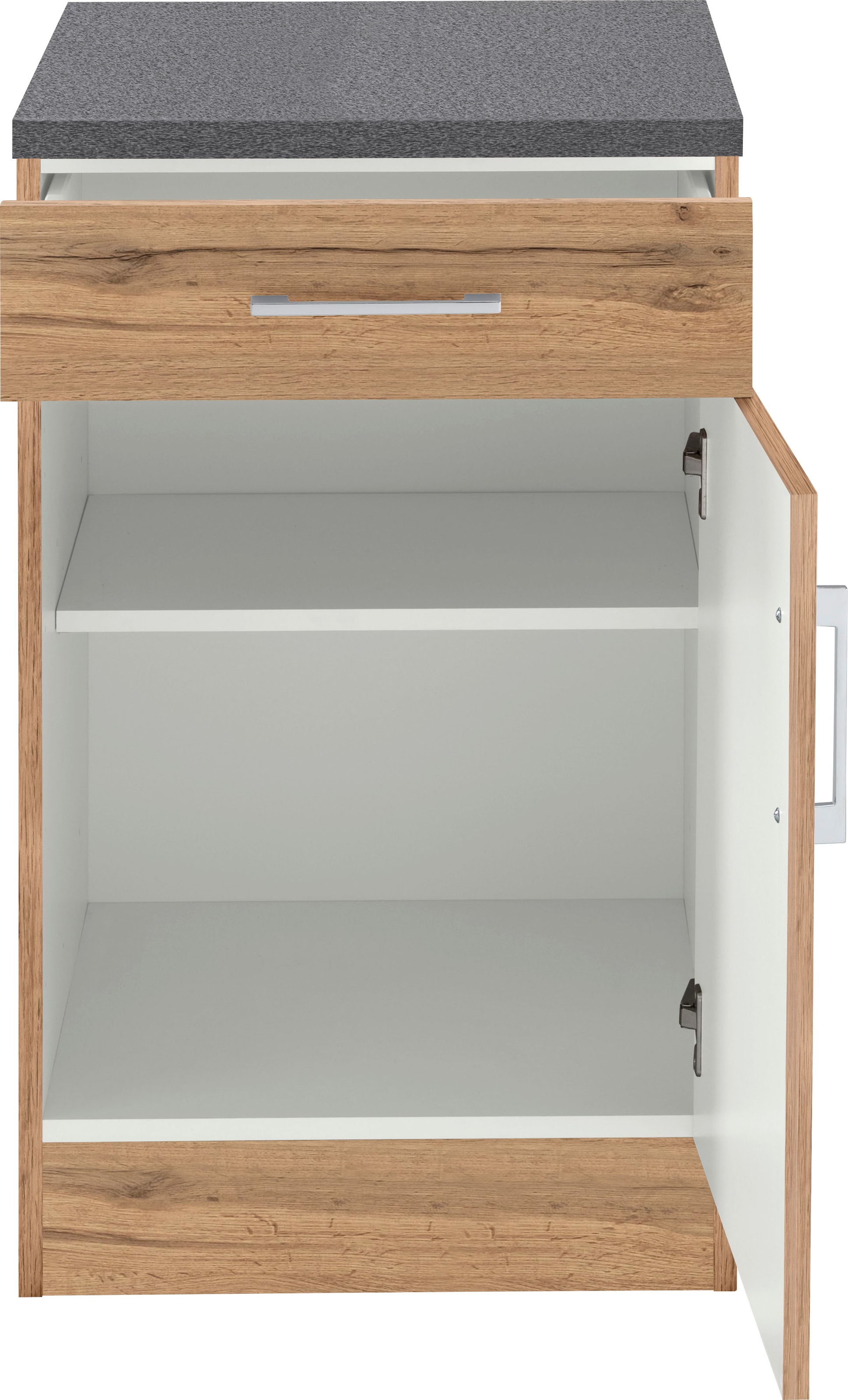 KOCHSTATION Unterschrank »KS-Colmar«, 50 cm, mit Metallgriff, für viel Stauraum