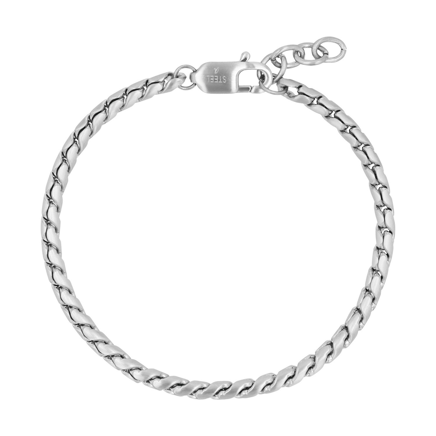 TOM TAILOR Herren Armband, 21cm, Edelstahledelstahlfarben, Edelstahl, Armbänder
