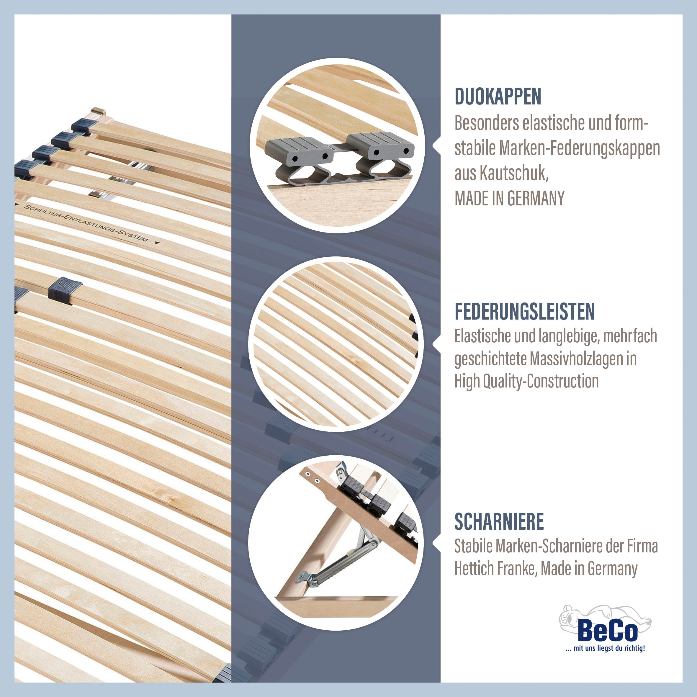 Beco Lattenrost "Noxus Flex K" mit Härteverstellung günstig online kaufen