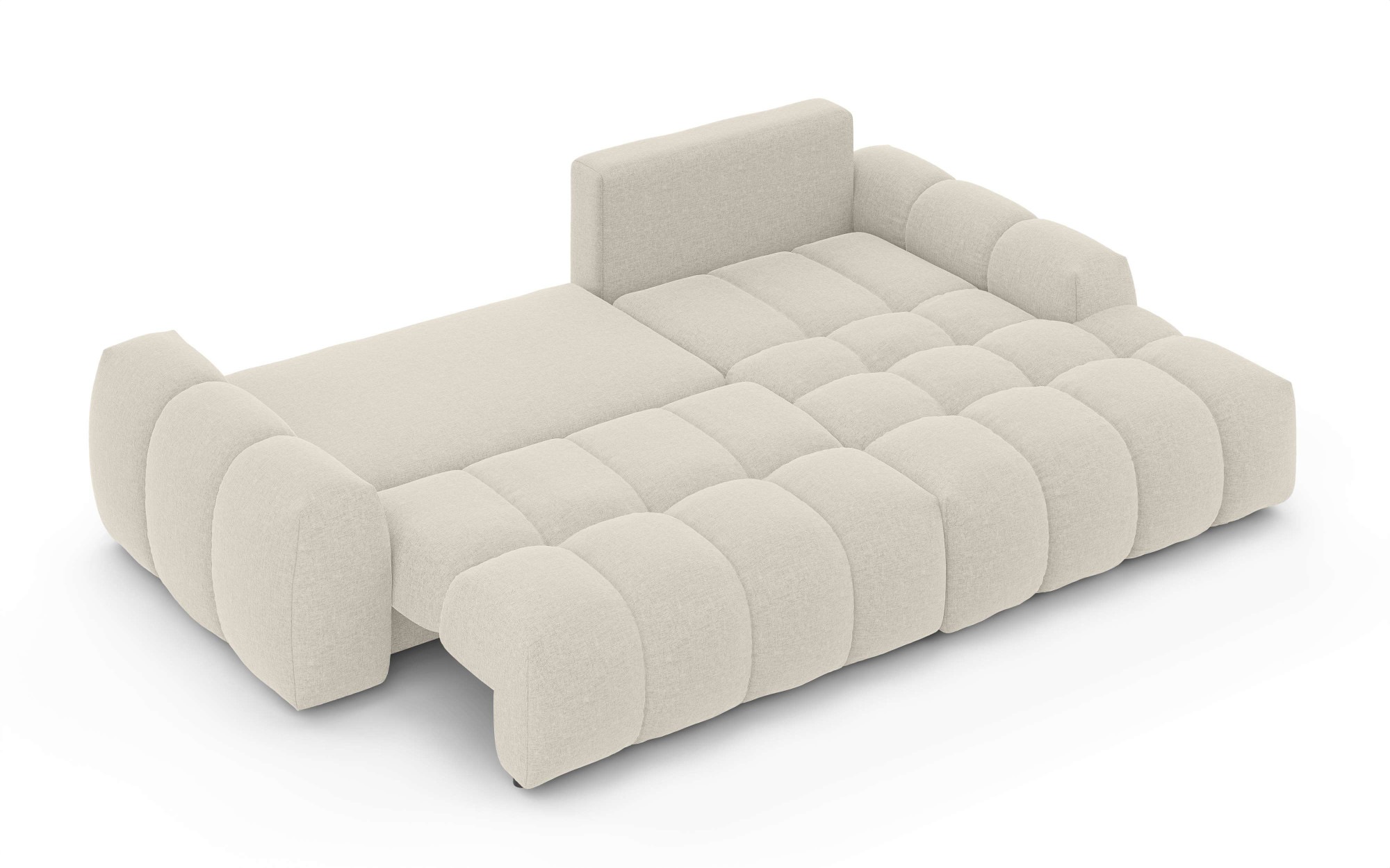 INOSIGN Ecksofa »AZITA klein optionale Schlafsofa mit Bettkasten, B/T/H: 270/166,5/84cm«, L-Form mit Wellenunterfederung, Bubble-Optik