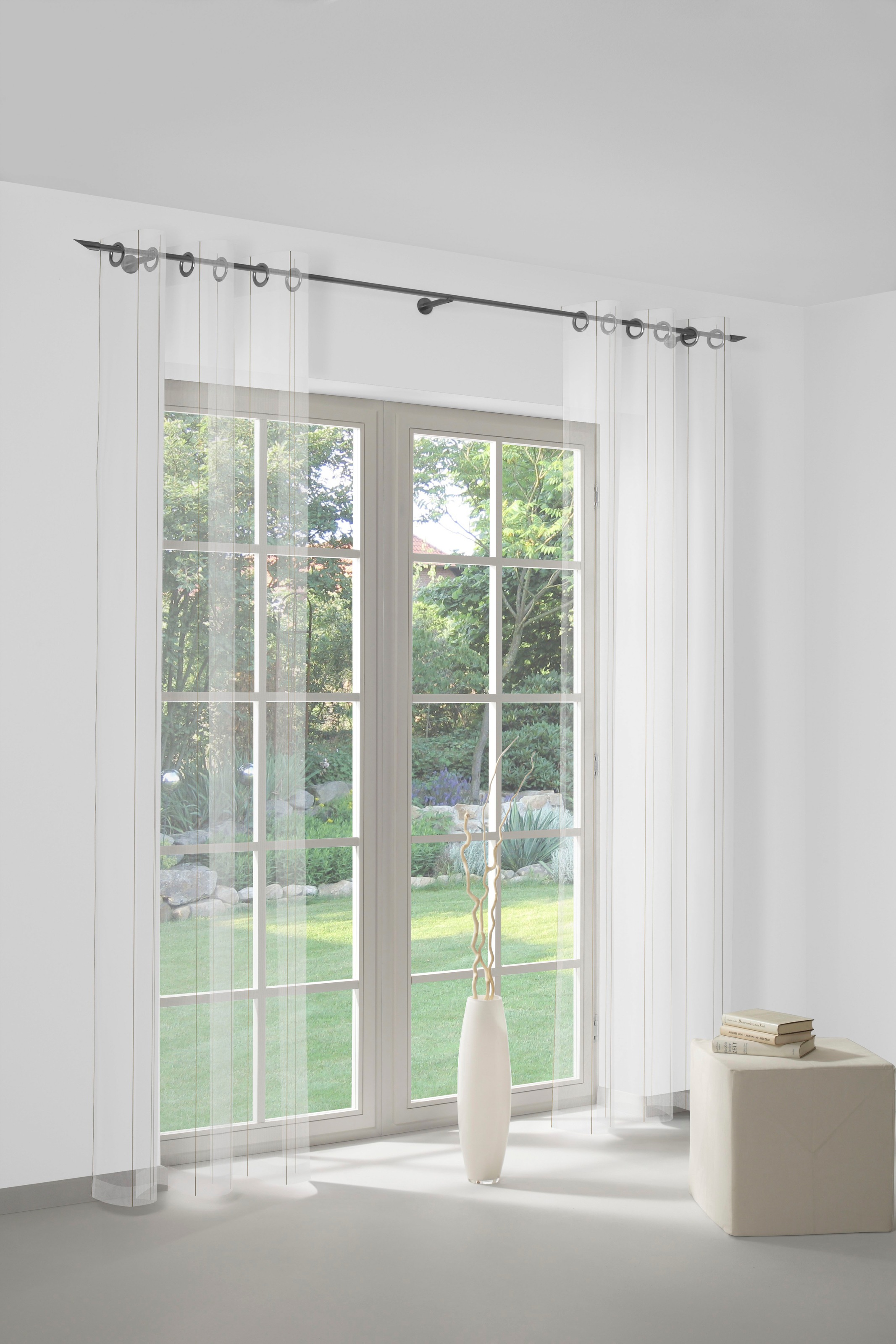 Wirth Gardine "Chiara" Ösen 1 Stk. tlg. günstig online kaufen