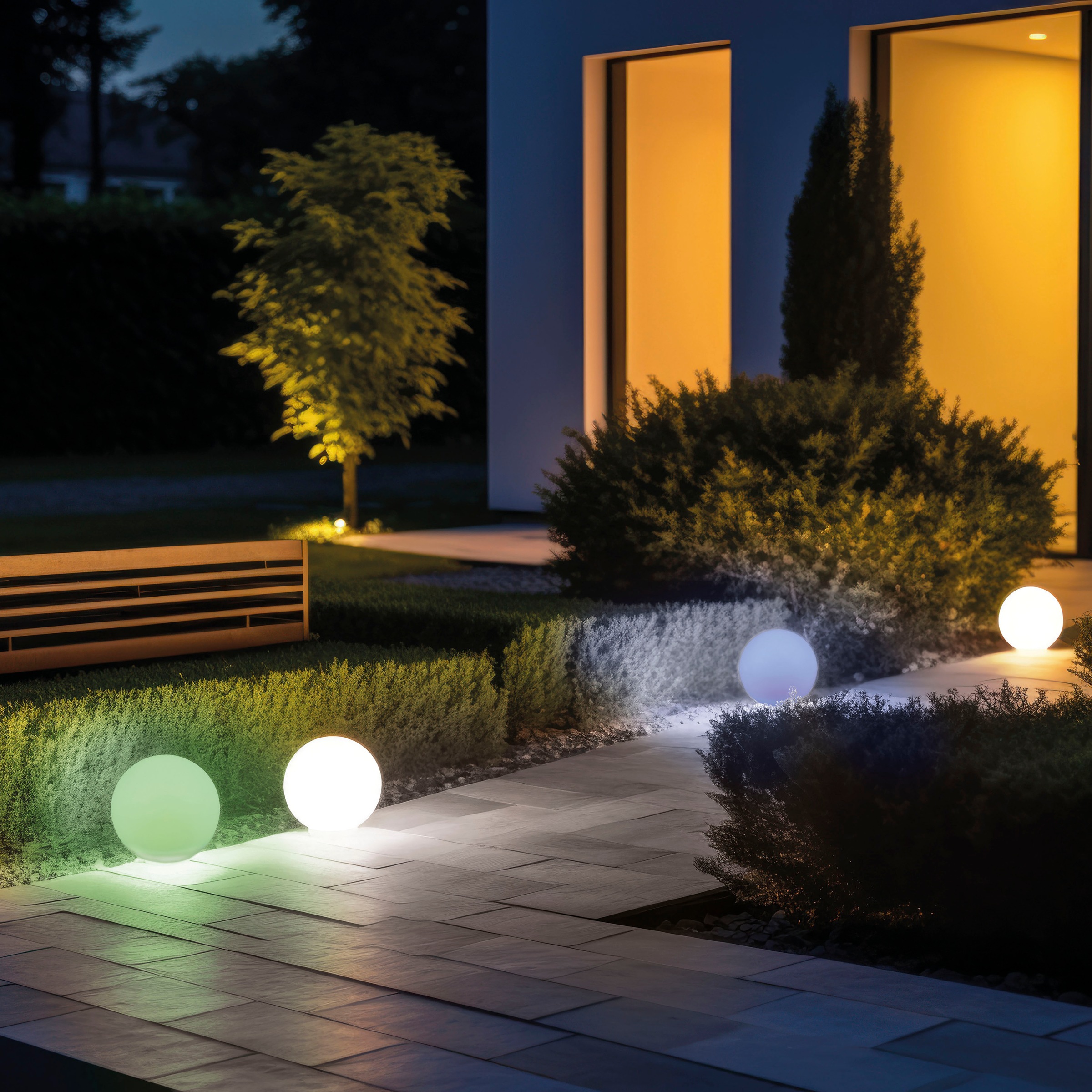 REALITY Leuchten LED Solarleuchte "MELO, Kugel Gartenleuchte Akku Solar, mi günstig online kaufen