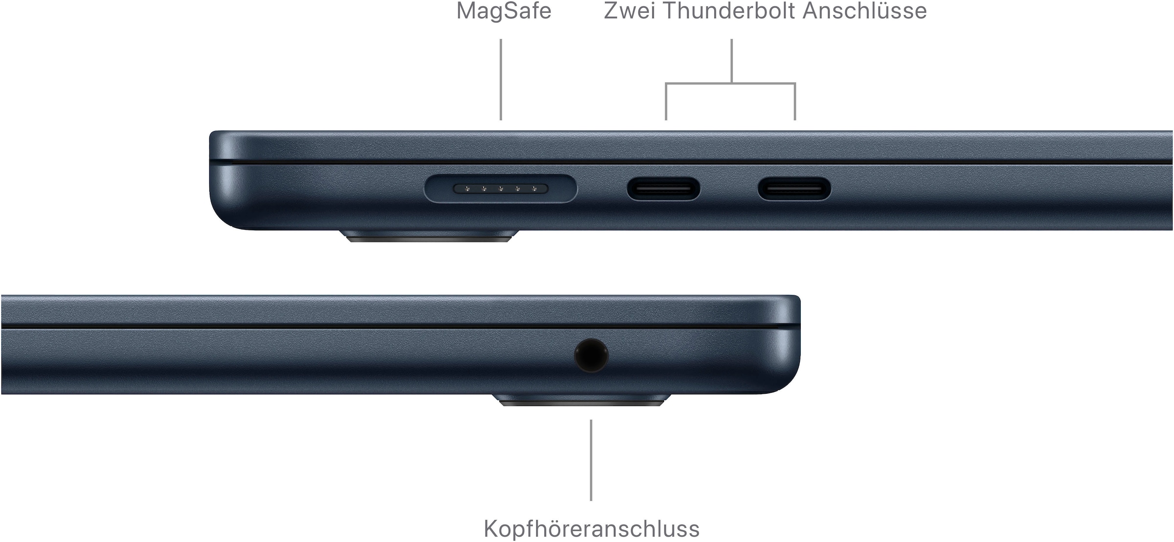 Apple Notebook »MacBook Air 15''«, 38,91 cm, / 15,3 Zoll, Apple, M3, 10-Core GPU, 2000 GB SSD