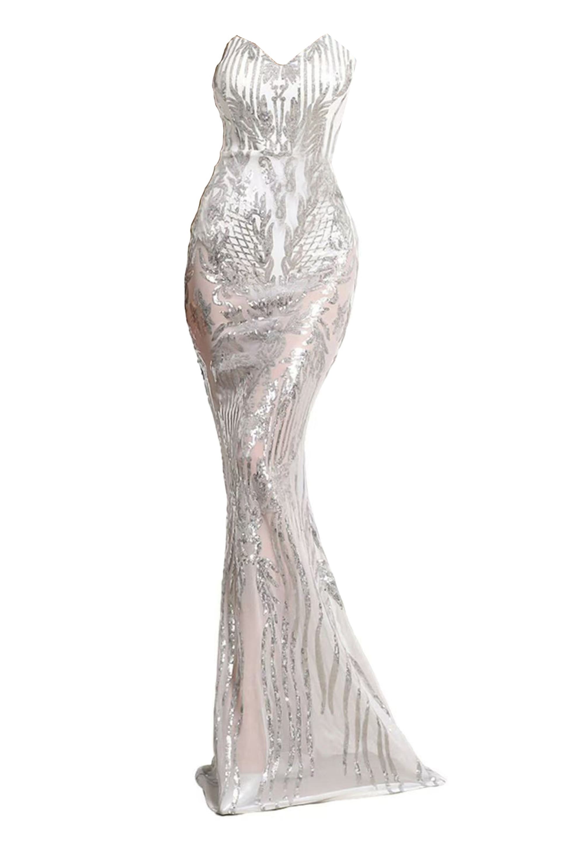 Moda Minx Jerseykleid "Larissa Long Dress", mit schimmernden Elementen günstig online kaufen