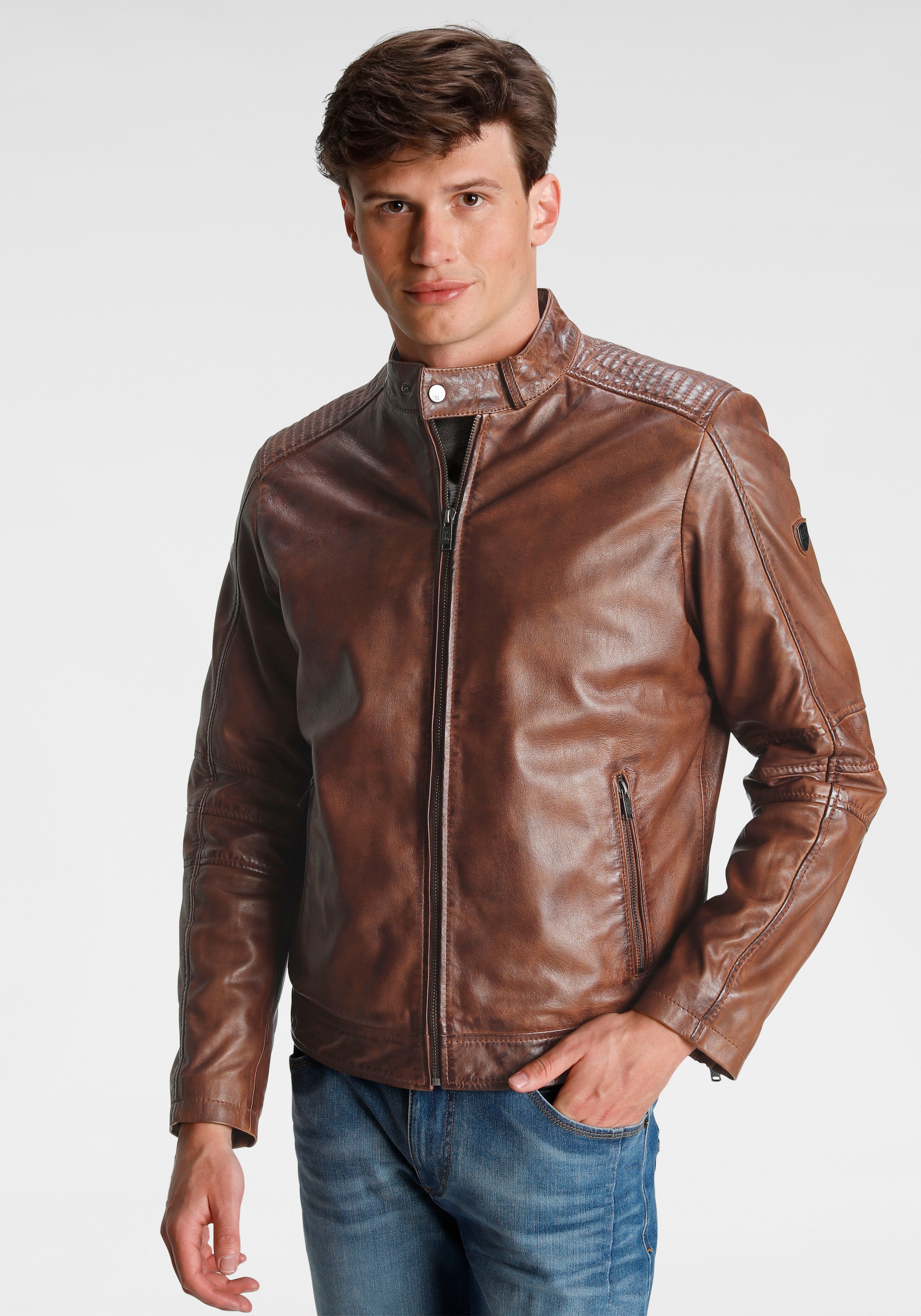 H.I.S Lederjacke aus echtem Lammleder