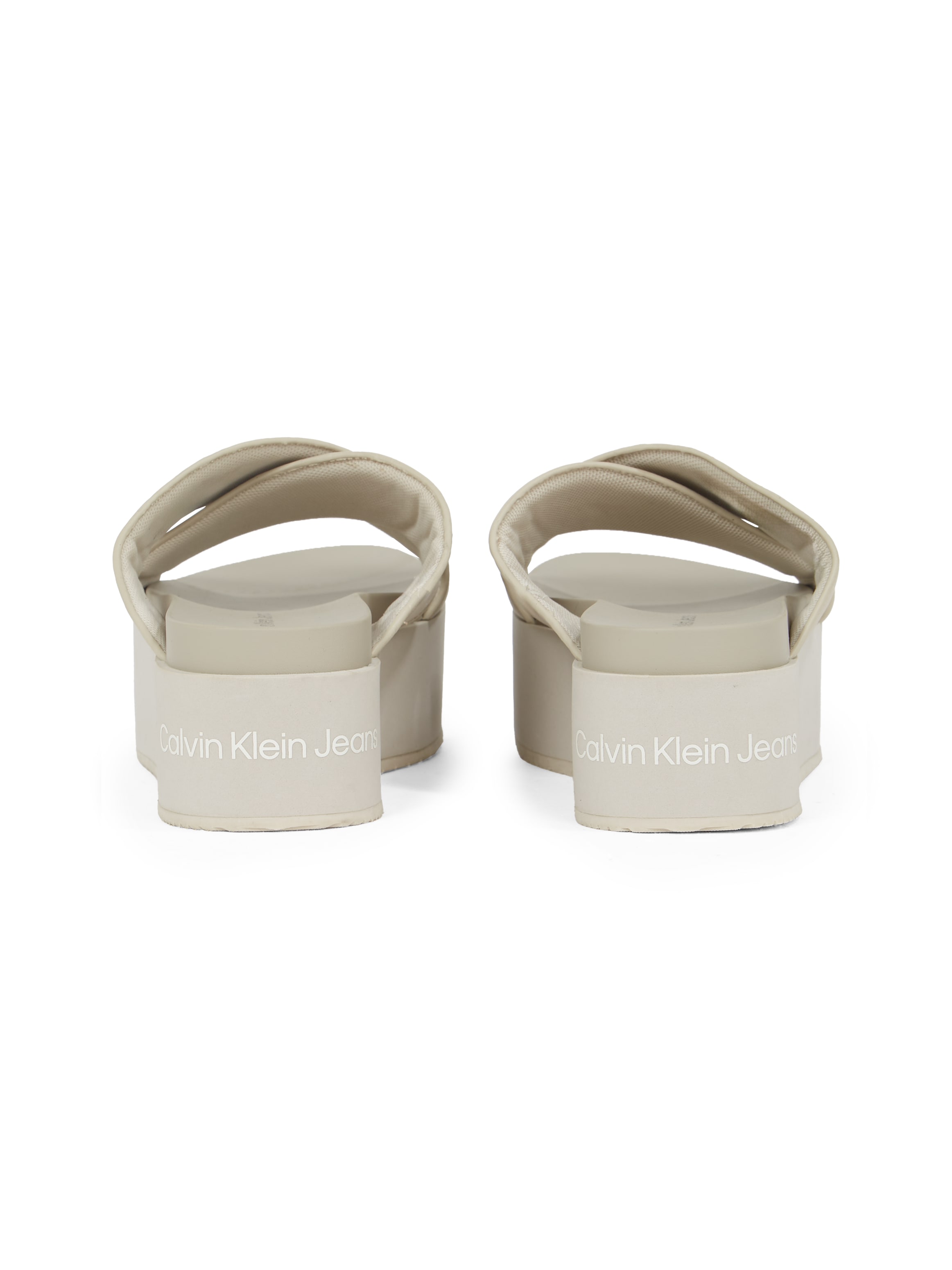 Thumbnail - Calvin Klein Jeans "FLATFORM CROSS MG UC", Plateau, Sommerschuh, Schlappen mit Kreuzbandage