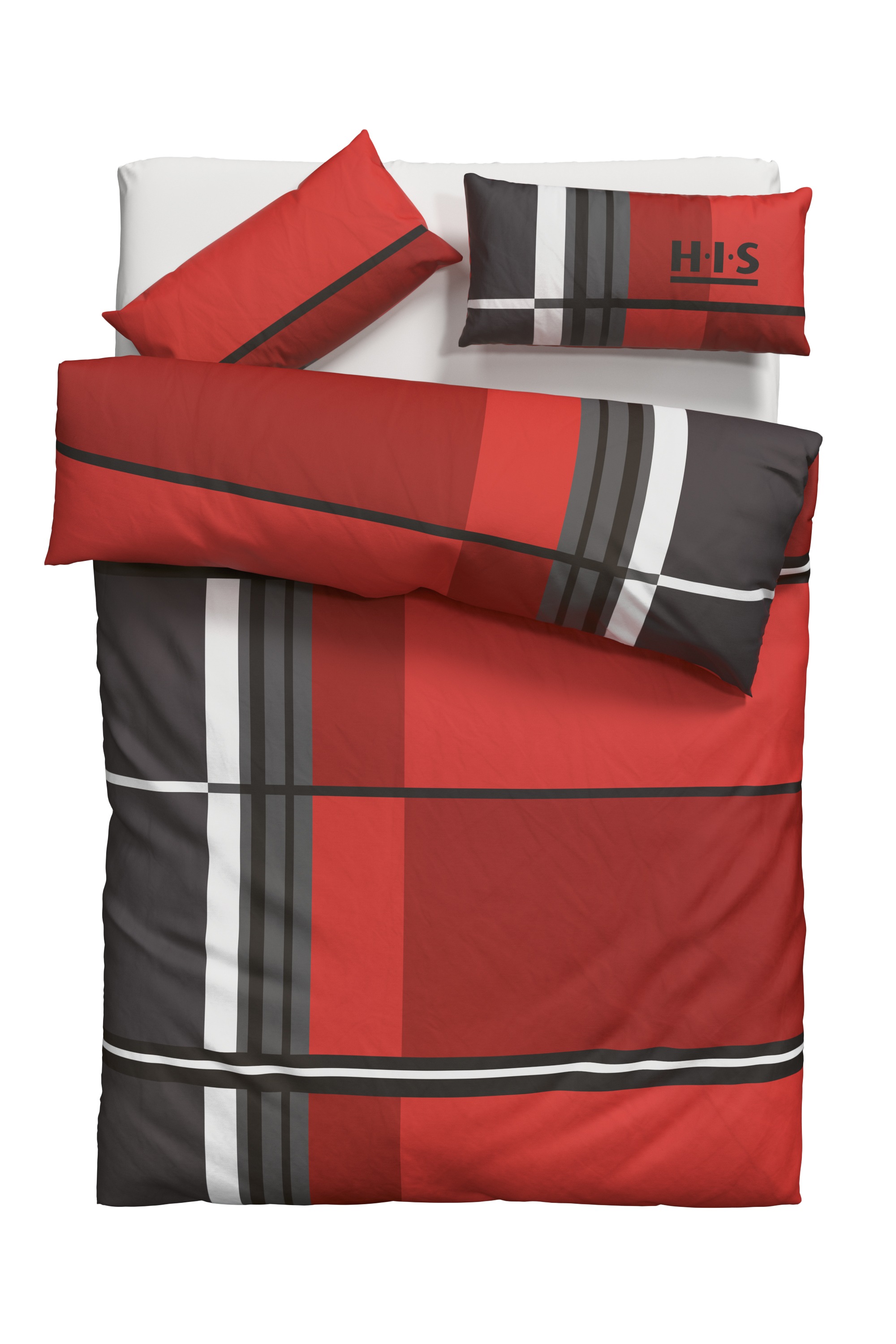 H.I.S Bettwäsche "Cassia" 2 tlg. in sportlichem Karo Design,Bettwäsche aus günstig online kaufen