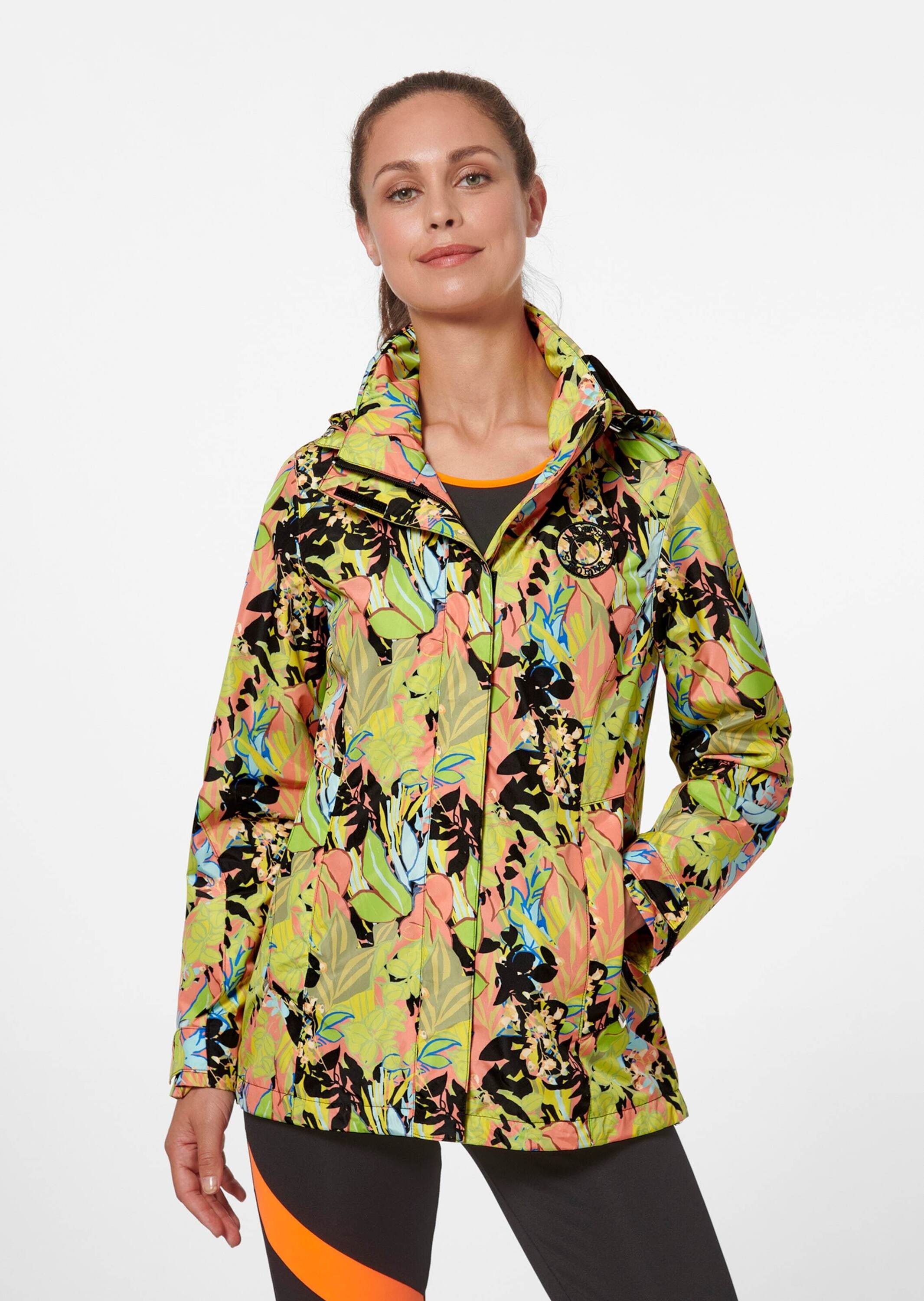 MADELEINE Outdoorjacke »Jacke Bedruckte Outdoorjacke mit Kapuze«